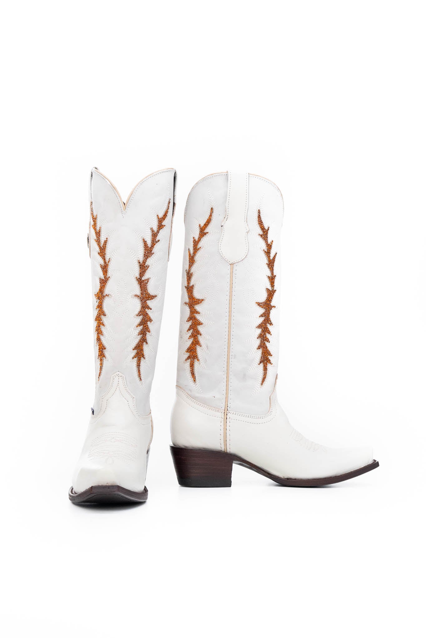 Marisol Mid-Calf Snip Toe Cowgirl Boots for Women - Western Ankle Booties with Vintage Distressed Leather - Perfect for Country Music Festivals & Rodeo Events