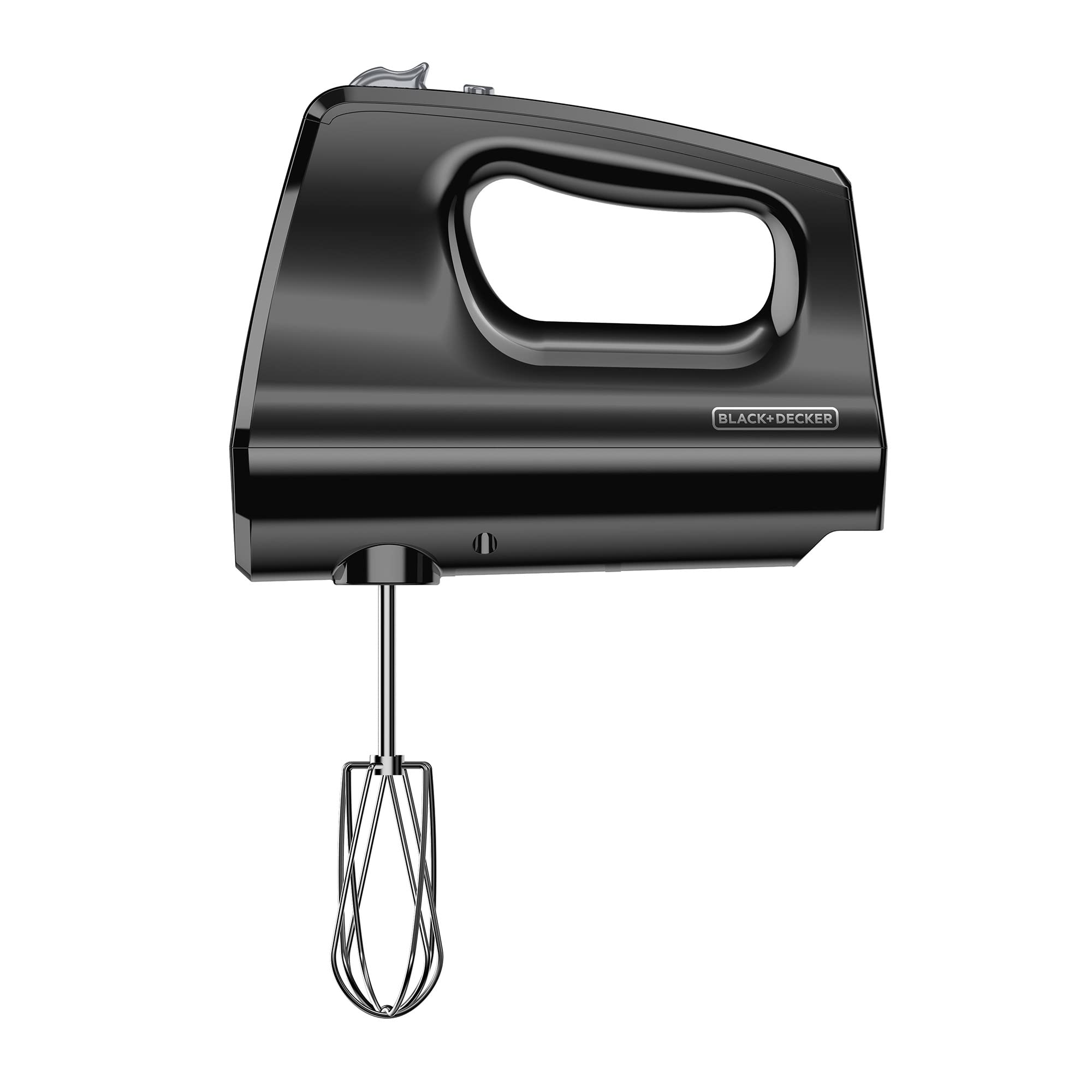 BLACK+DECKER 5-Speed Hand Mixer with Turbo Boost - 5 Attachments & Storage Case - Easy Eject Feature - Perfect for Baking Cakes, Cookies & Whipping Cream (Black)