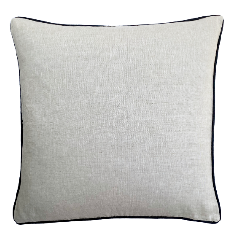 Zaab Geneva Natural Square Filled Cushion 50x50cm - Soft Home Decor for Sofa, Bed & Living Room