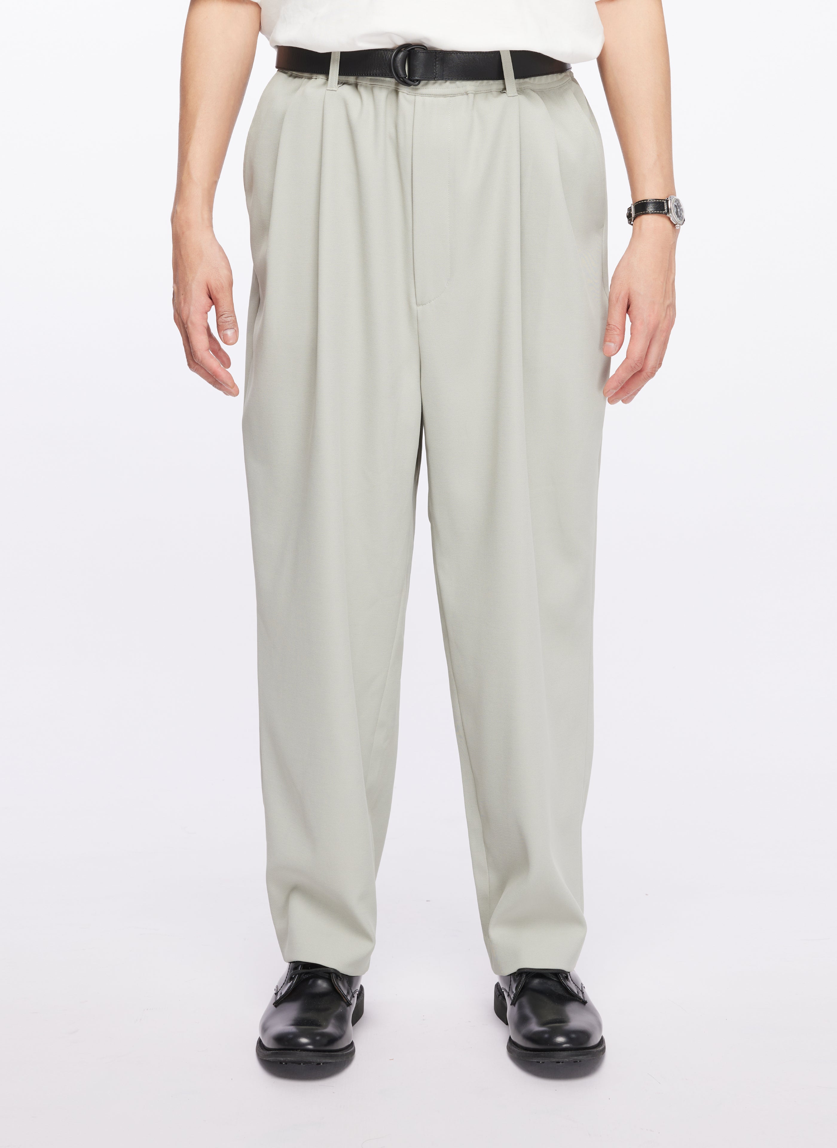Premium Jacquard Nylon Polyester Wide Tapered Pants - Comfortable Stretch Work Pants for Men & Women - Perfect for Office, Business Casual & Travel Wear