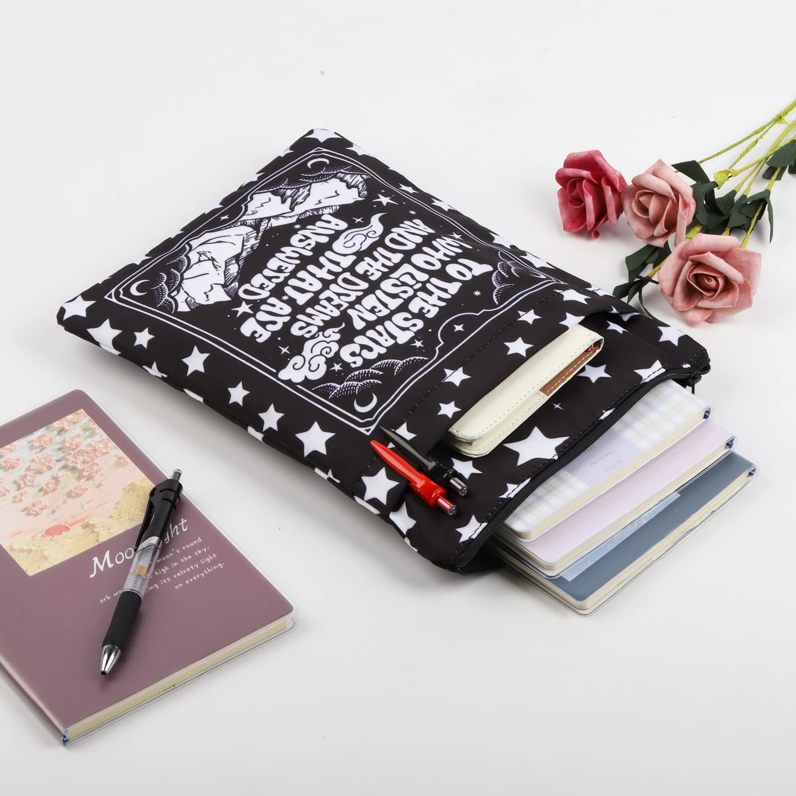 Crescent City Inspired Velaris Book Sleeve - Protective Cover for Paperbacks & Hardcovers | Perfect Gift for Book Lovers | Reading Accessories for Home, Travel & Library Use