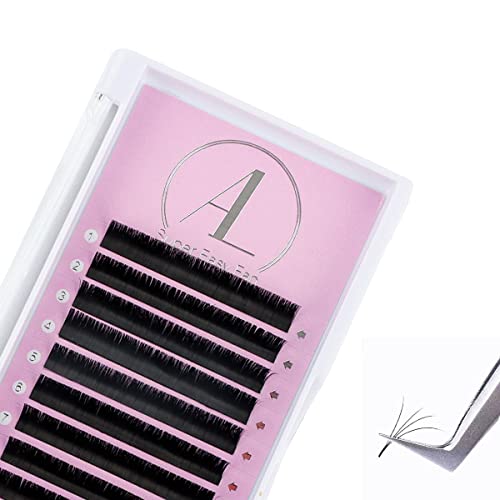 ALLOVE 0.03mm CC Curl Volume Eyelash Extensions - 10mm Easy Fan Lashes for Rapid Self-Fanning | Professional Salon & DIY Home Lash Kit for Natural Volume Look