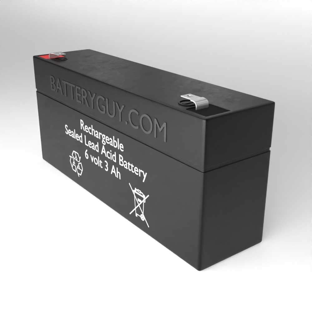 BP3-6 Replacement 6V 3Ah SLA Rechargeable Batteries - 6 Pack for Security Systems, Emergency Lights & UPS Backup Power