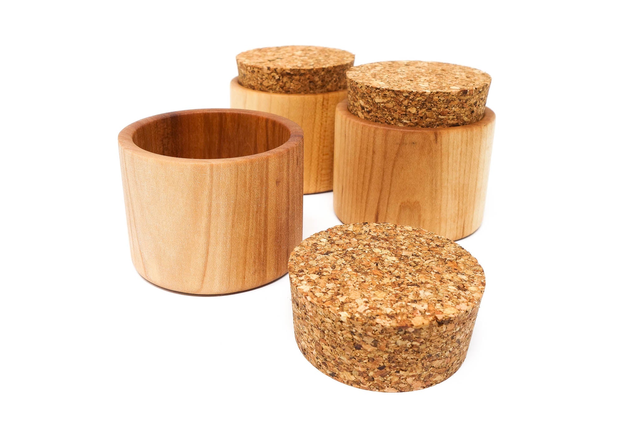 Premium Wooden Salt Cup - Handcrafted Natural Bamboo Salt Holder for Kitchen & Dining Table - Perfect for Himalayan Salt, Sea Salt & Spice Storage