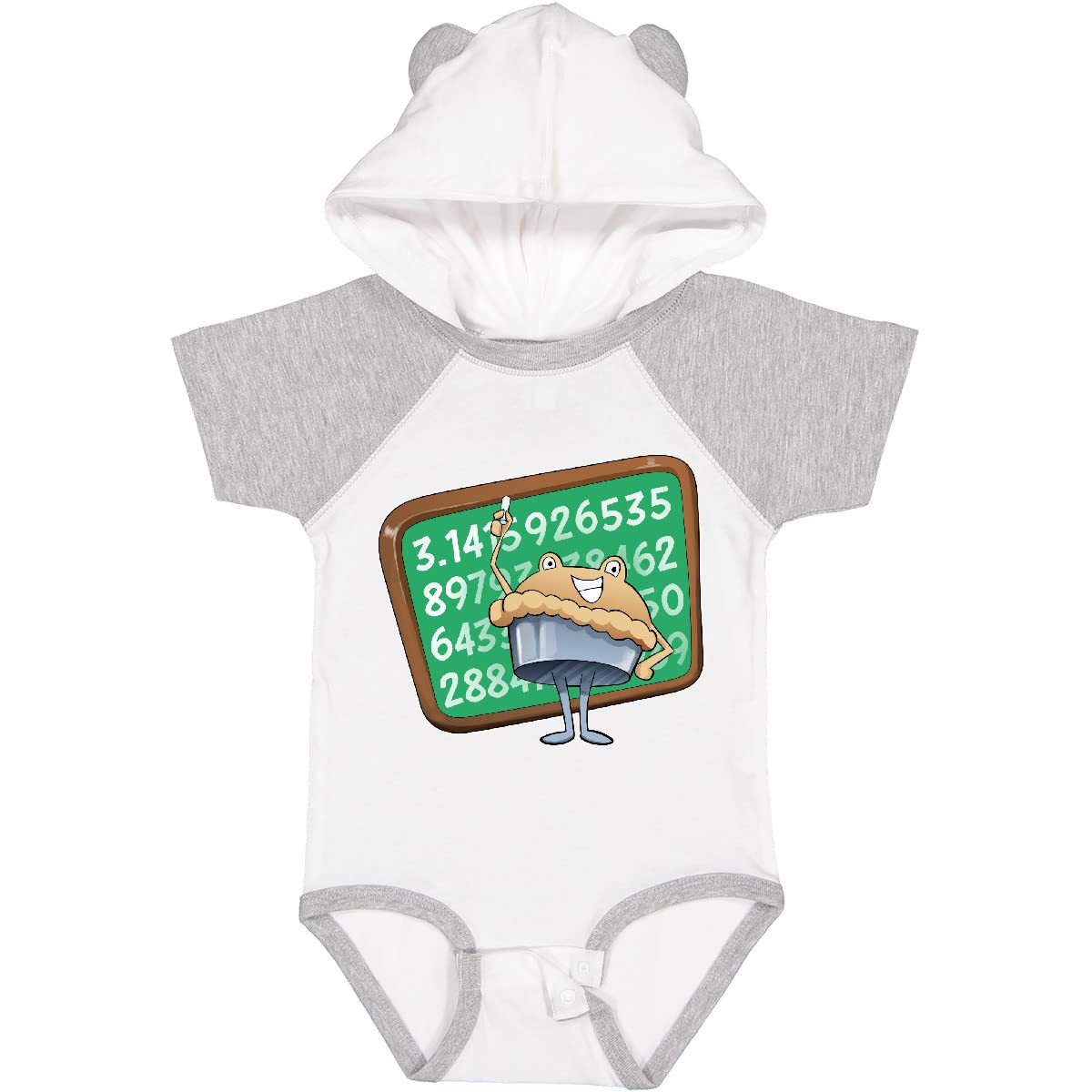 Inktastic Pie Writing Pi on Chalkboard Baby Bodysuit - Cute Math-Themed Onesie for Infants, Toddler Outfit, Science Geek Gift, Perfect for School Events & Photo Shoots