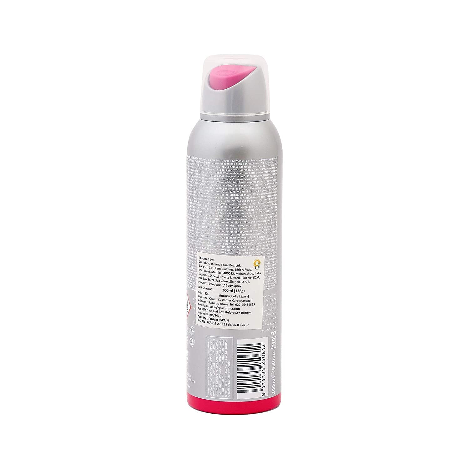 Nike Women's Long Lasting Fresh Scent Deodorant Spray - 200ml (Pack of 1) | All-Day Odor Protection for Active Lifestyles & Gym Workouts