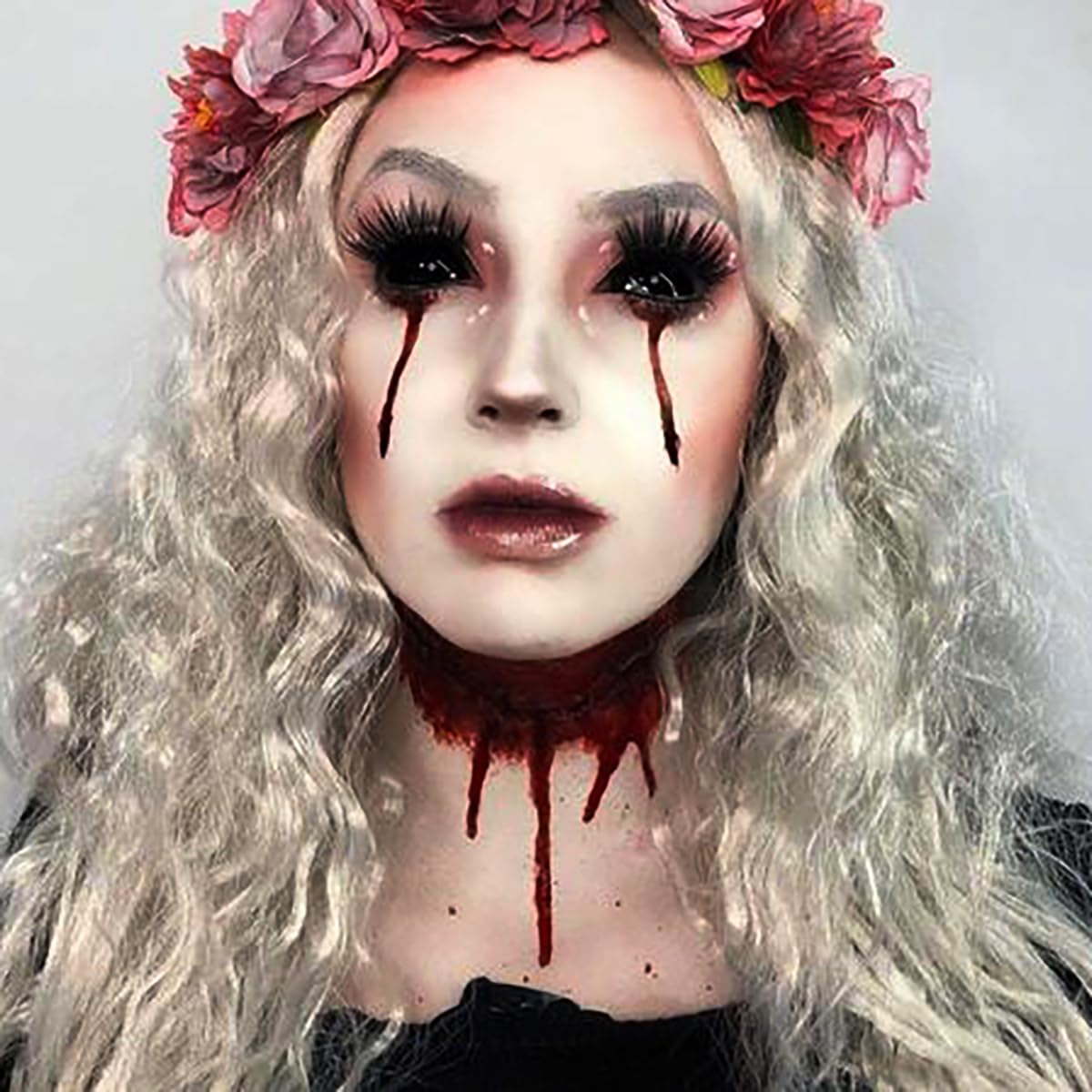 Realistic Fake Blood Makeup Kit - 0.35oz (10ml) Washable SFX Blood for Halloween, Vampire & Zombie Costumes | Eye Drops, Nose Bleeds & Wound Effects | Perfect for Cosplay, Theater & Horror Parties