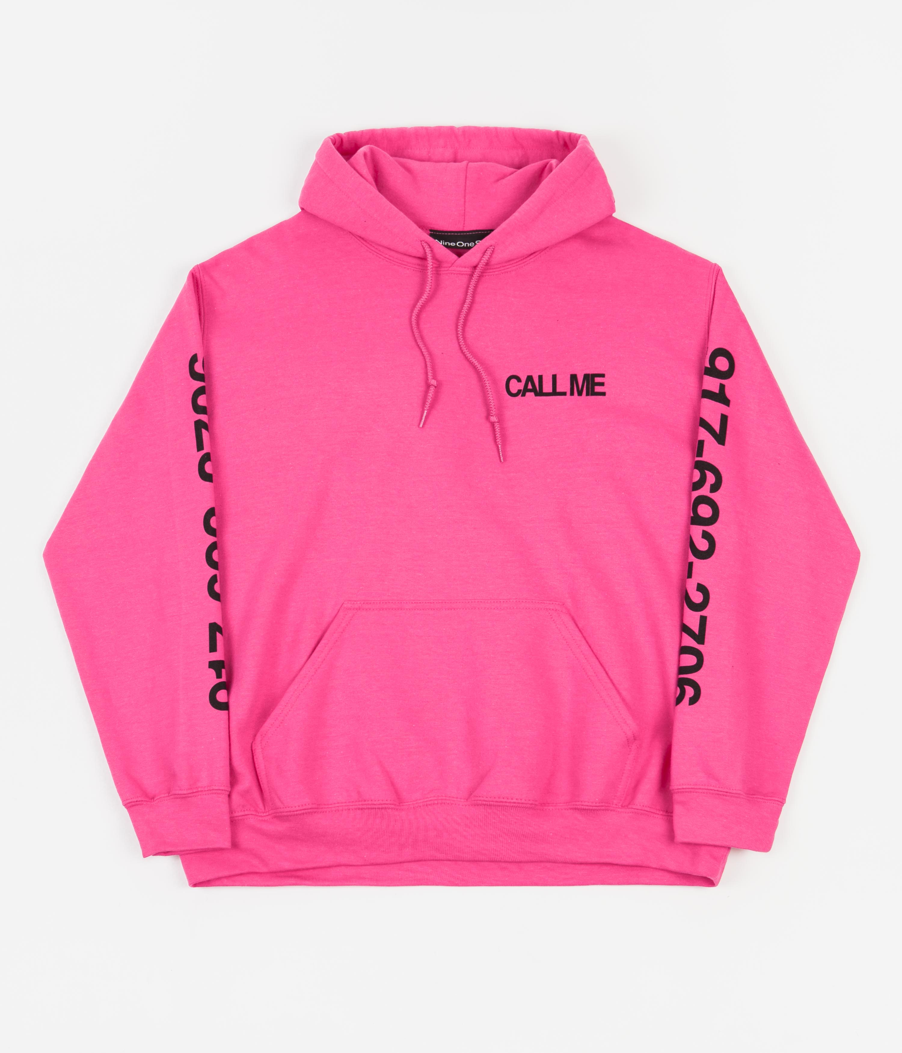 Call Me 917 Eyes Dialtone Hoodie - Pink Retro Phone Graphic Sweatshirt for Women & Men | Perfect for Streetwear, 90s Theme Parties & Casual Outfits