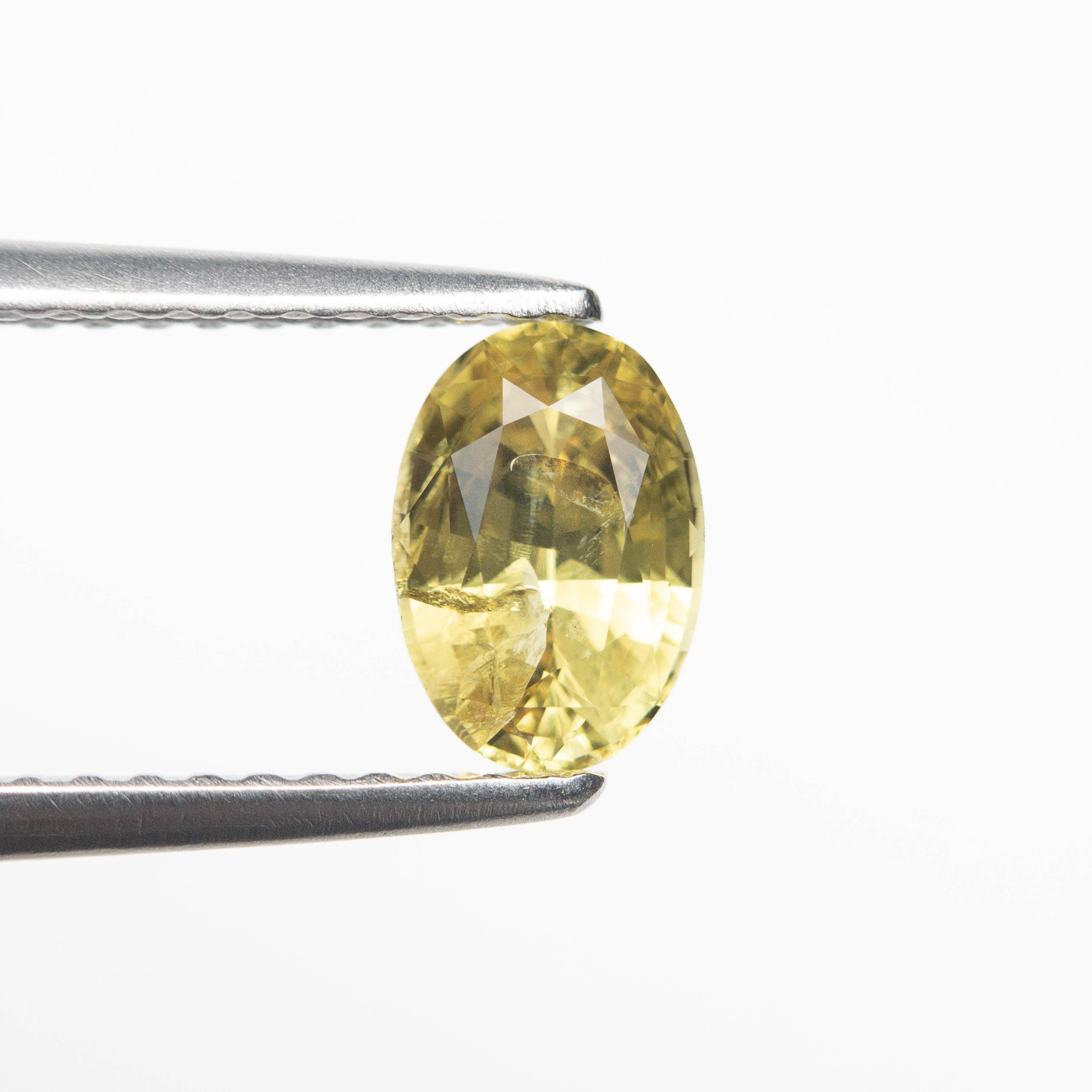 0.90ct Oval Brilliant Sapphire Gemstone - 6.79x4.70x3.27mm Natural Blue Sapphire for Jewelry Making, Engagement Rings & Fine Jewelry