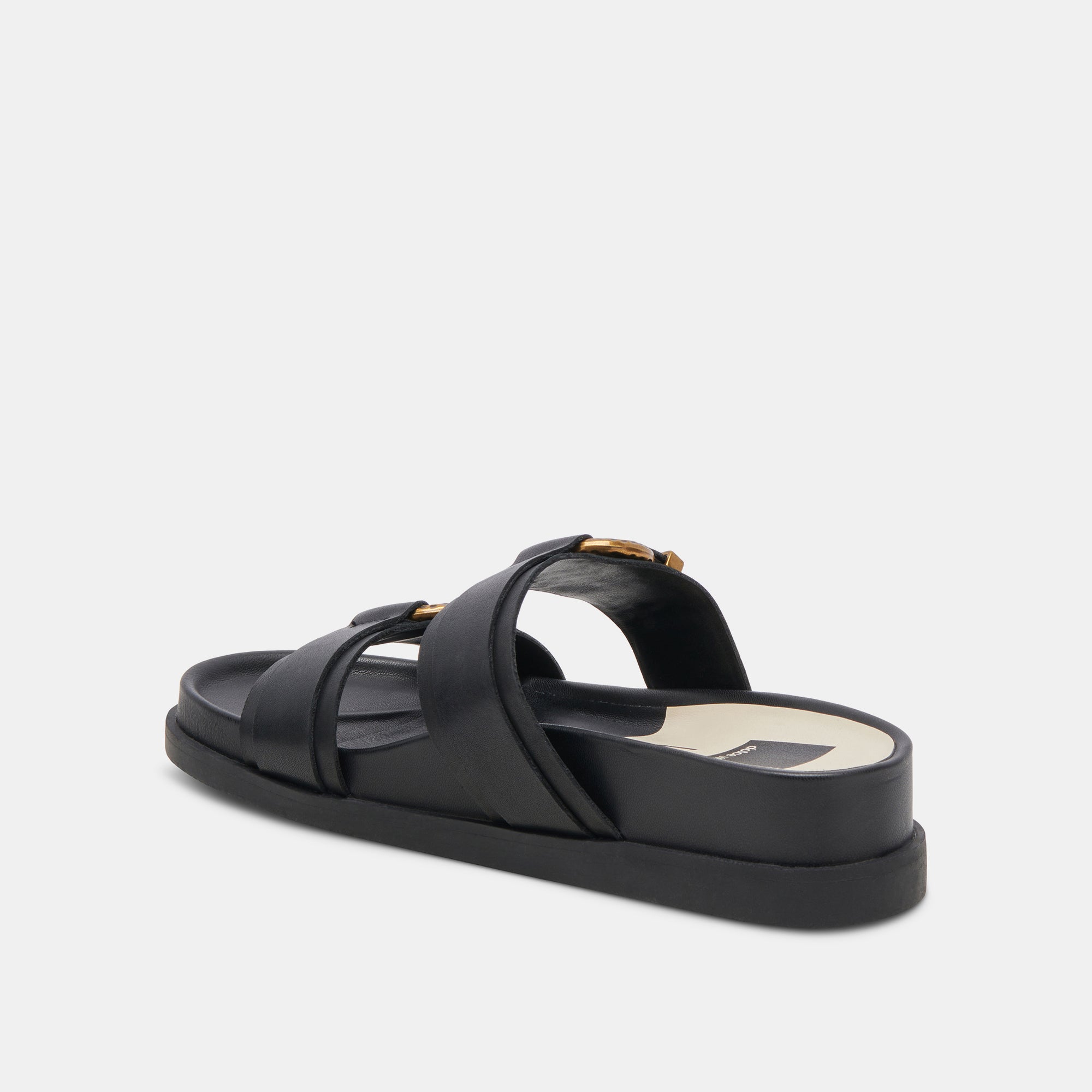 SOYA Sandals for Women - Onyx Black Leather Straps - Comfortable & Stylish Summer Footwear for Beach, Travel & Casual Outings