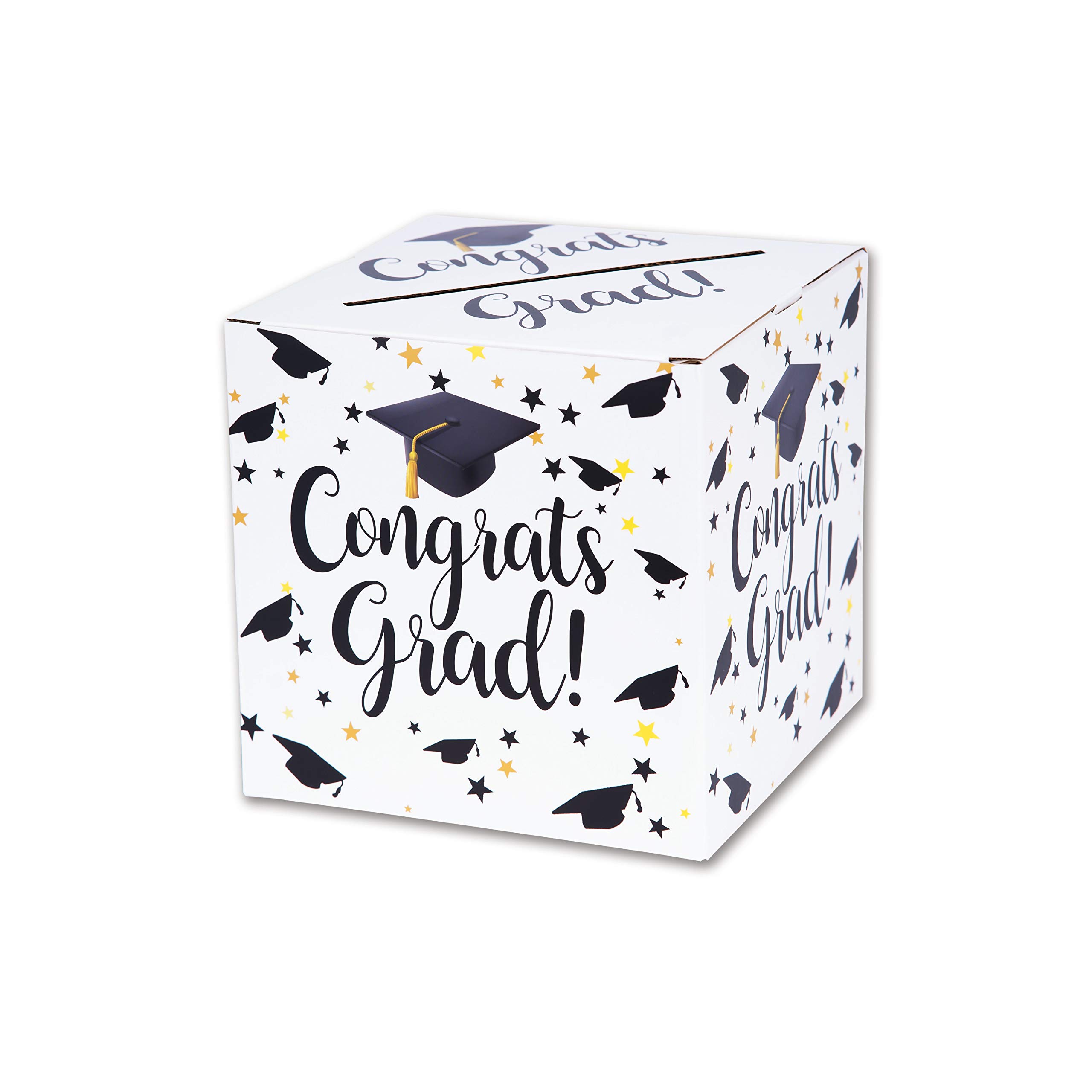 Buildinest Graduation Gift Box Set - Elegant White Card Holder for Graduation Party Decorations - Perfect for High School & College Graduation Celebrations