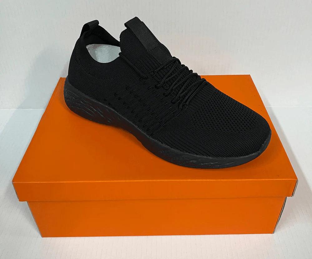 JEKO Unisex Kids School Shoes - Comfortable Black Sneakers for Boys & Girls - Perfect for School, Play & Everyday Wear