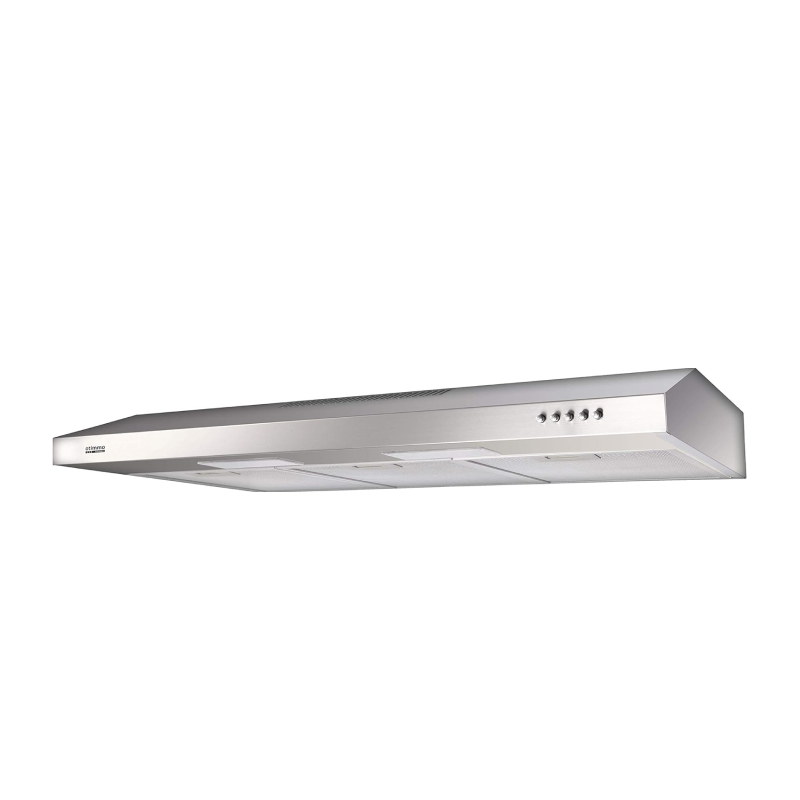 Europace ECH2101S 90cm Stainless Steel Slim Range Hood + EBH6281S 2-Burner 80cm Slim Glass Cooktop - Modern Kitchen Appliances for Small Spaces & Apartments