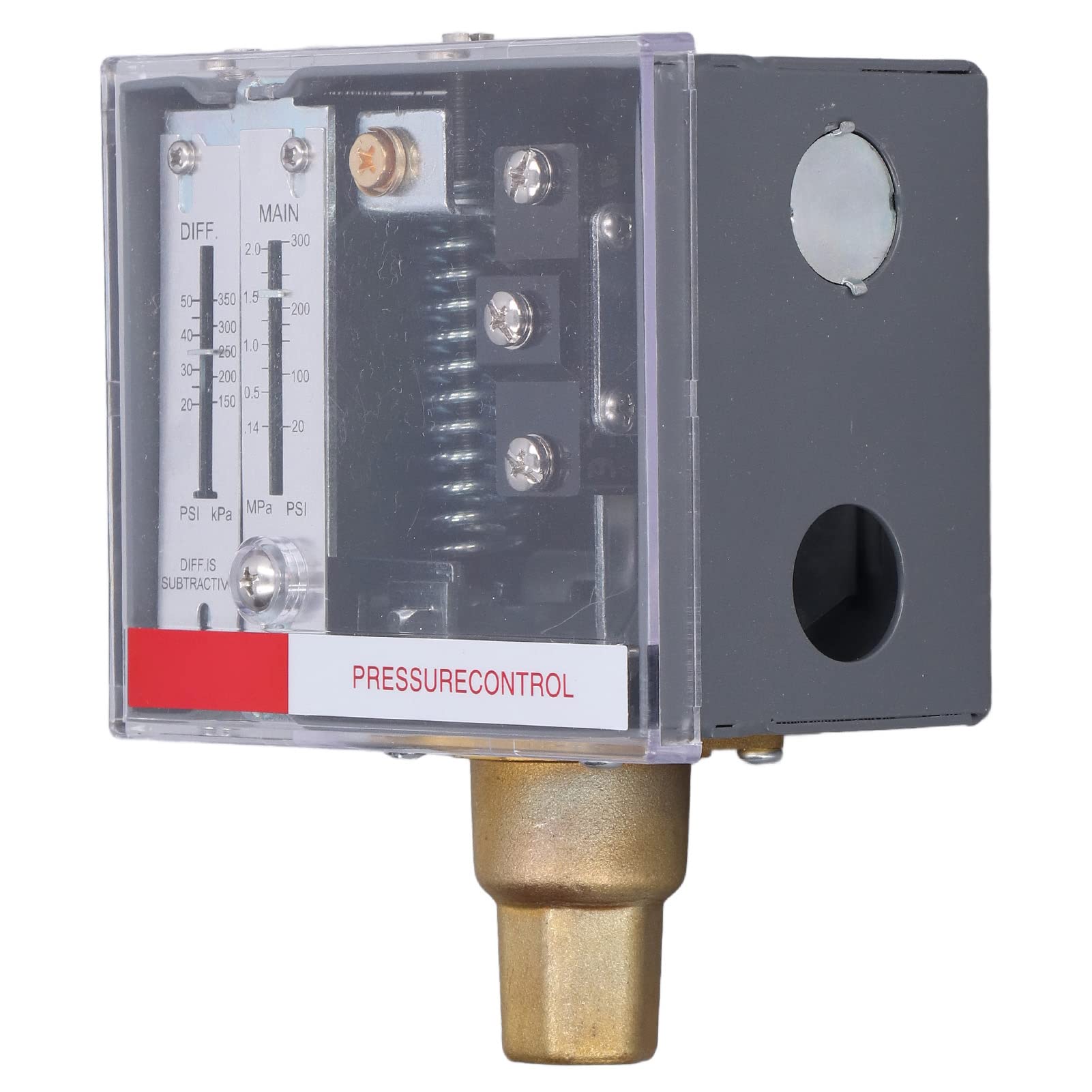 Eujgoov Adjustable Steam Pressure Controller Switch, NPT1/4?18 SPDT, for Steam Boilers & Liquid Systems - Perfect for Industrial, HVAC, and Home Brewing Applications