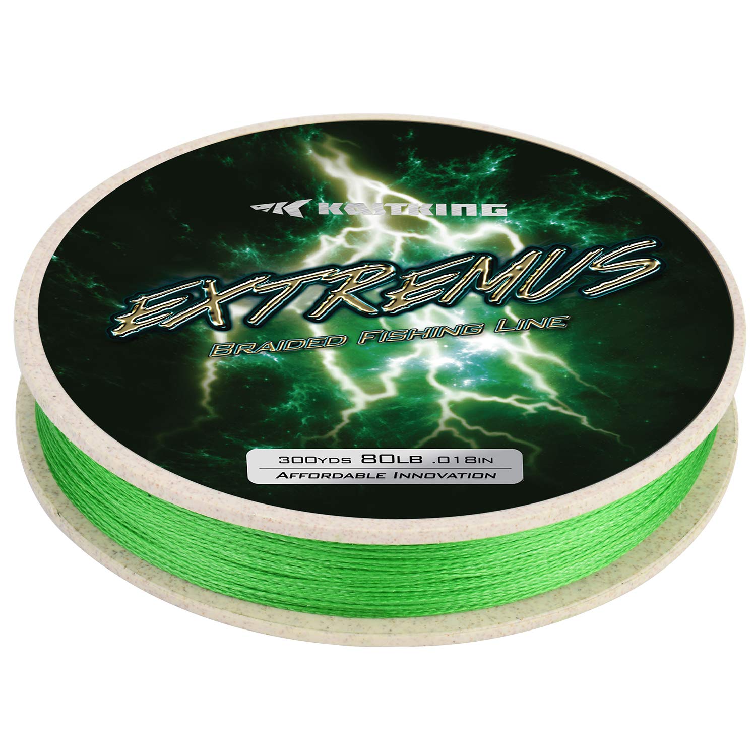 KastKing Extremus Braided Fishing Line - Super Strong 4-Strand Abrasion Resistant Line with Thin Diameter, No Stretch & Memory-Free for Easy Casting | High Knot Strength & Colorfast | Perfect for Saltwater, Freshwater & Bass Fishing