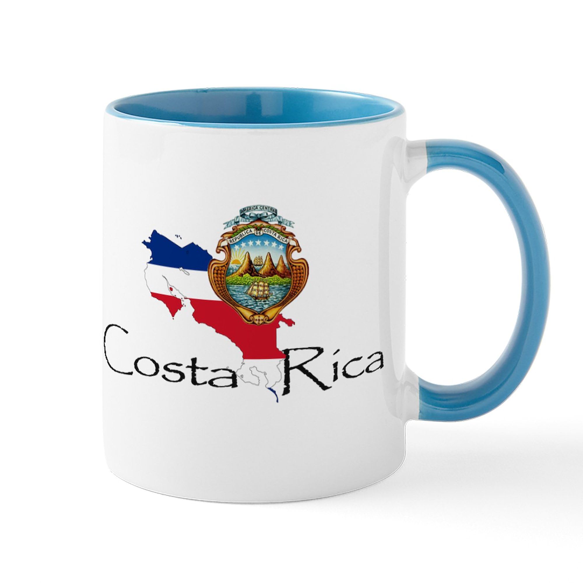 Costa Rica Ceramic Coffee Mug 11 oz (325 ml) - Perfect for Home, Office & Travel | Durable & Stylish Coffee Cup