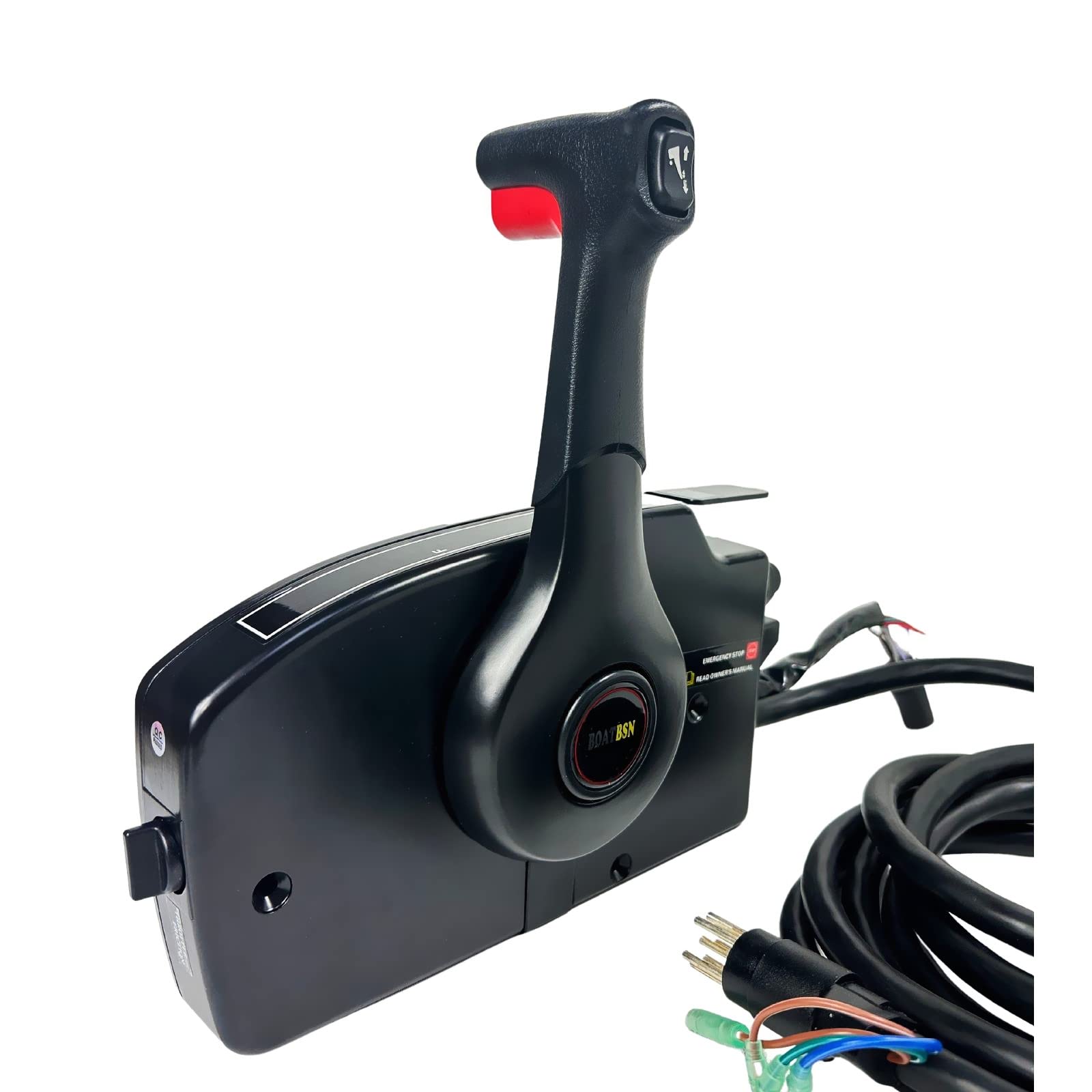 Mercury Outboard Engine 8PIN Side Mounted Control Box with TRIM SWITCH PULL TO OPEN - 881170A20 Replacement Part with 20FT Harness for Marine Boating and Watercraft Control Systems