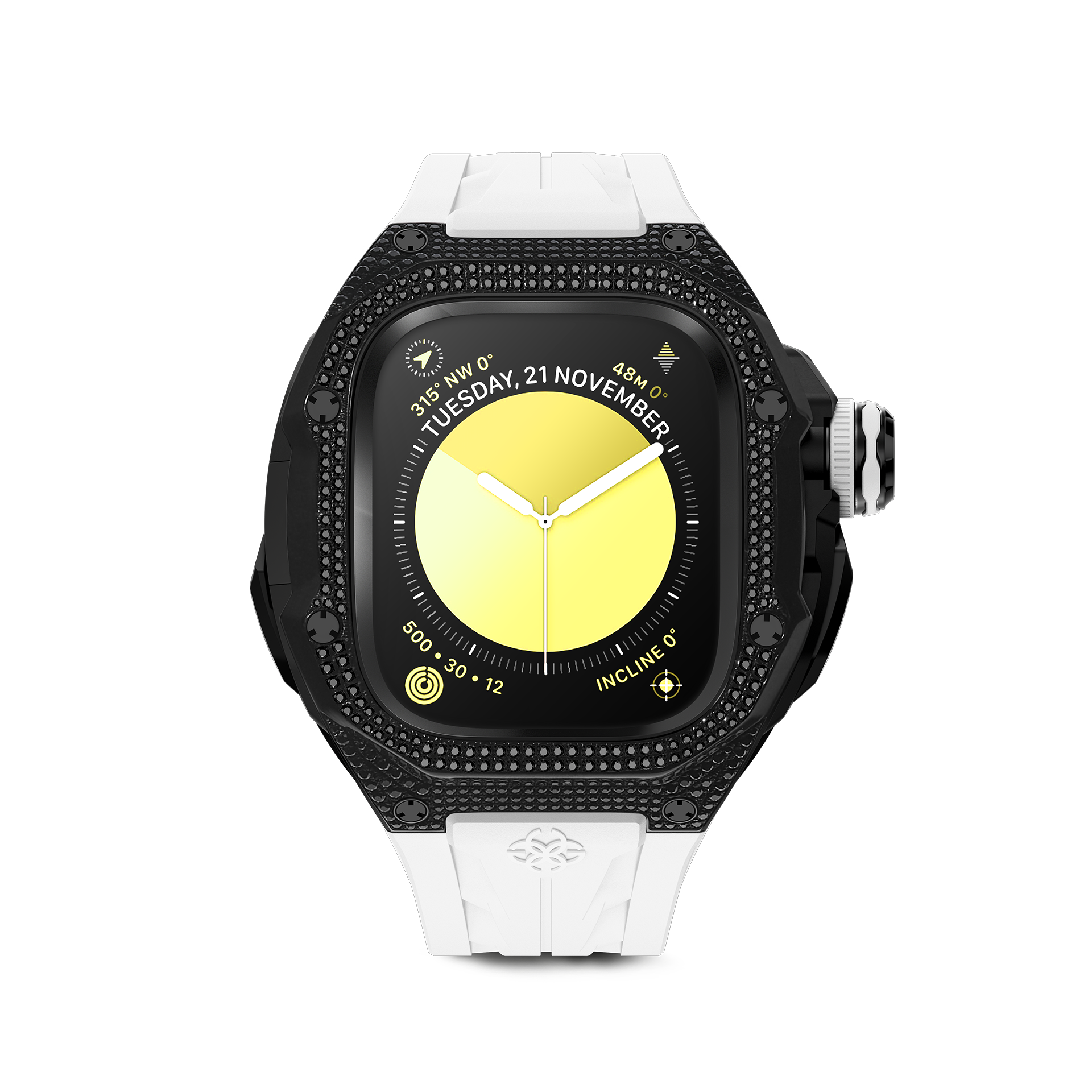 Premium Apple Watch Case with Onyx Stone Design - RSTIII49 - Durable Protection for Workouts, Outdoor Activities & Daily Wear