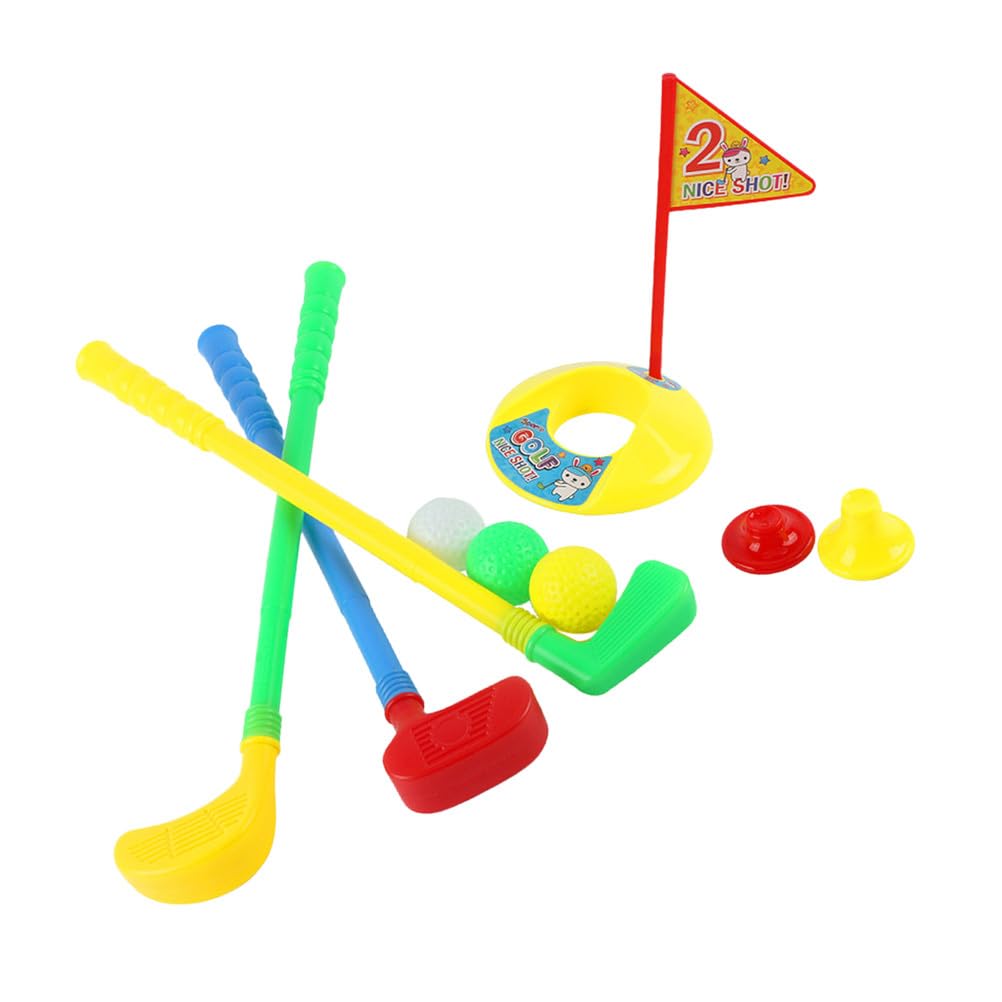 3-Piece Kids Golf Set with Retractable Toy Clubs & Practice Holes - Fun Outdoor Sports Toy for Toddlers & Children - Perfect for Backyard Play, Birthday Gifts & Family Bonding Activities
