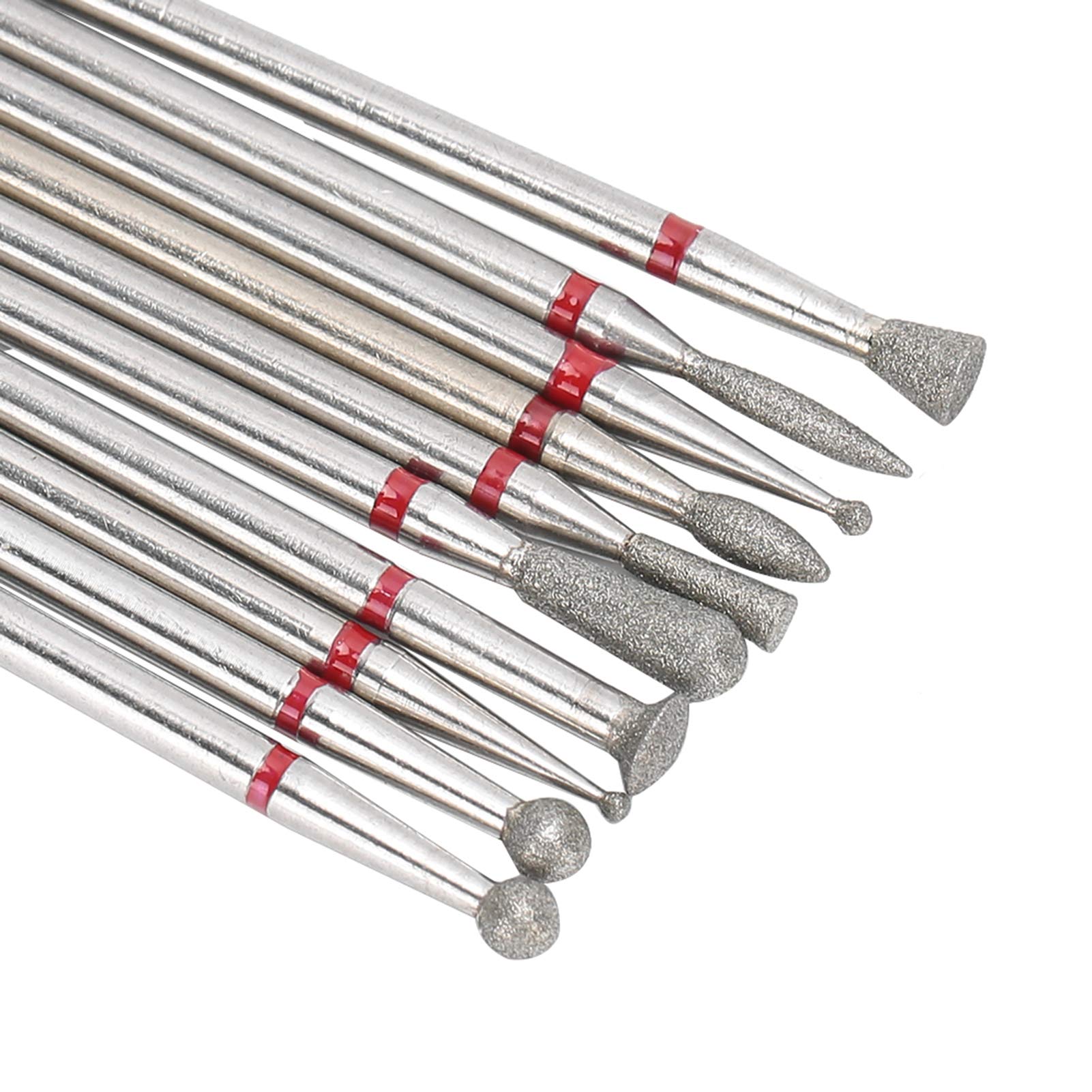 Professional Nail Drill Bits Set - Carborundum Grinder Burrs for Nail Removal & Pedicure - Durable Wear-Resistant Milling Tips - Perfect for Salon, Home Manicure & DIY Nail Care