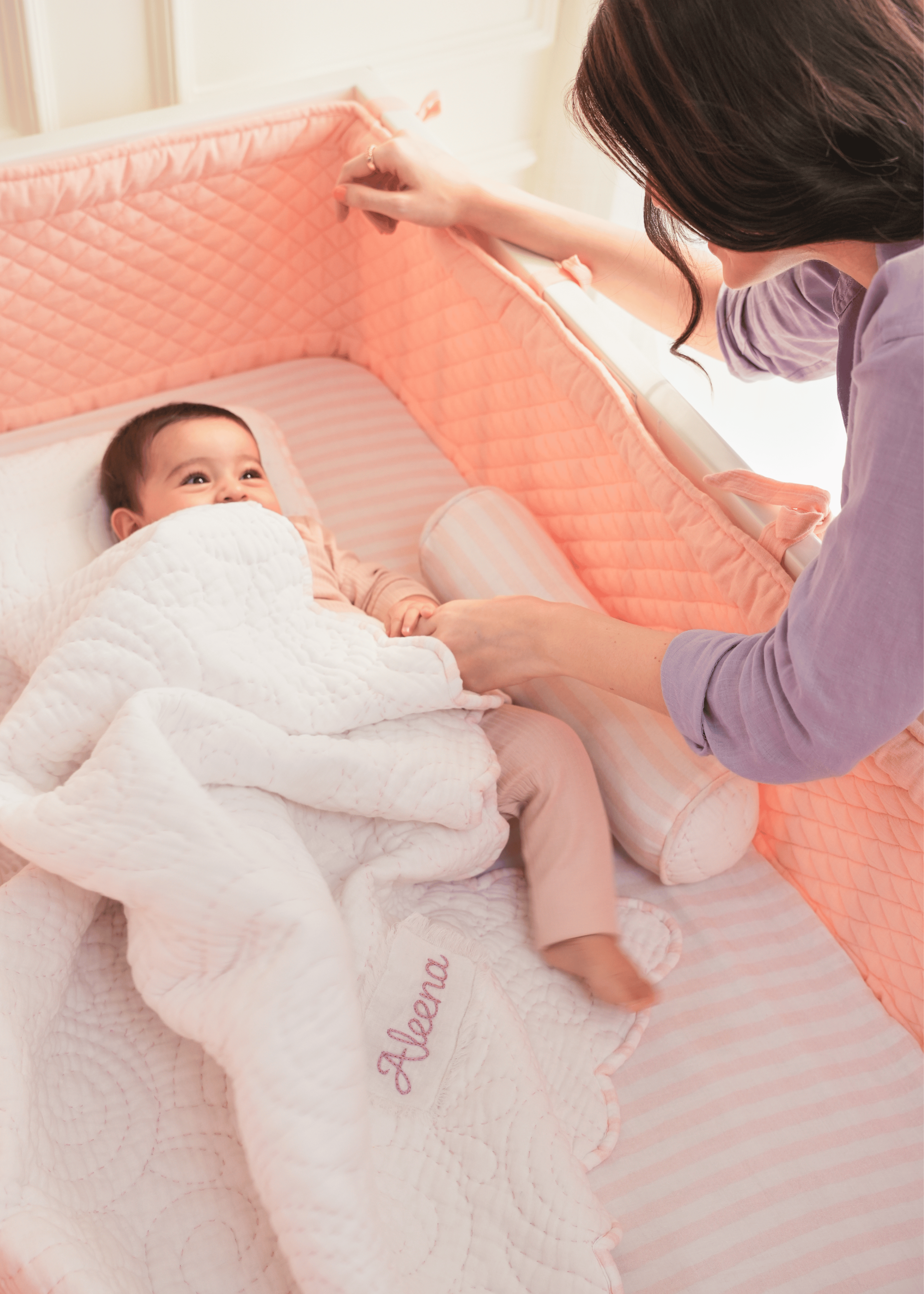 Samsara 3-Piece Organic Cotton Baby Crib Bedding Set - Soft & Breathable Nursery Bed Sheets for Boys & Girls - Perfect for Newborns, Infants & Toddlers (Crib, Daycare, Travel)