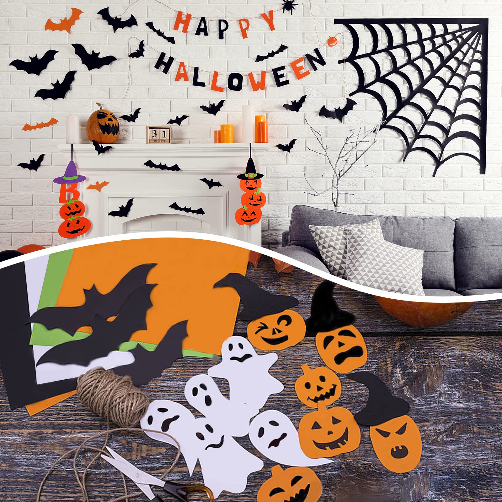 100 Sheets Black Cardstock Paper 11x17 Inches, 80lb Heavyweight Legal Printer Paper for Halloween Decorations, Arts & Crafts, Ledger, Tabloid Size Posters - Perfect for DIY Projects, Scrapbooking & Office Use