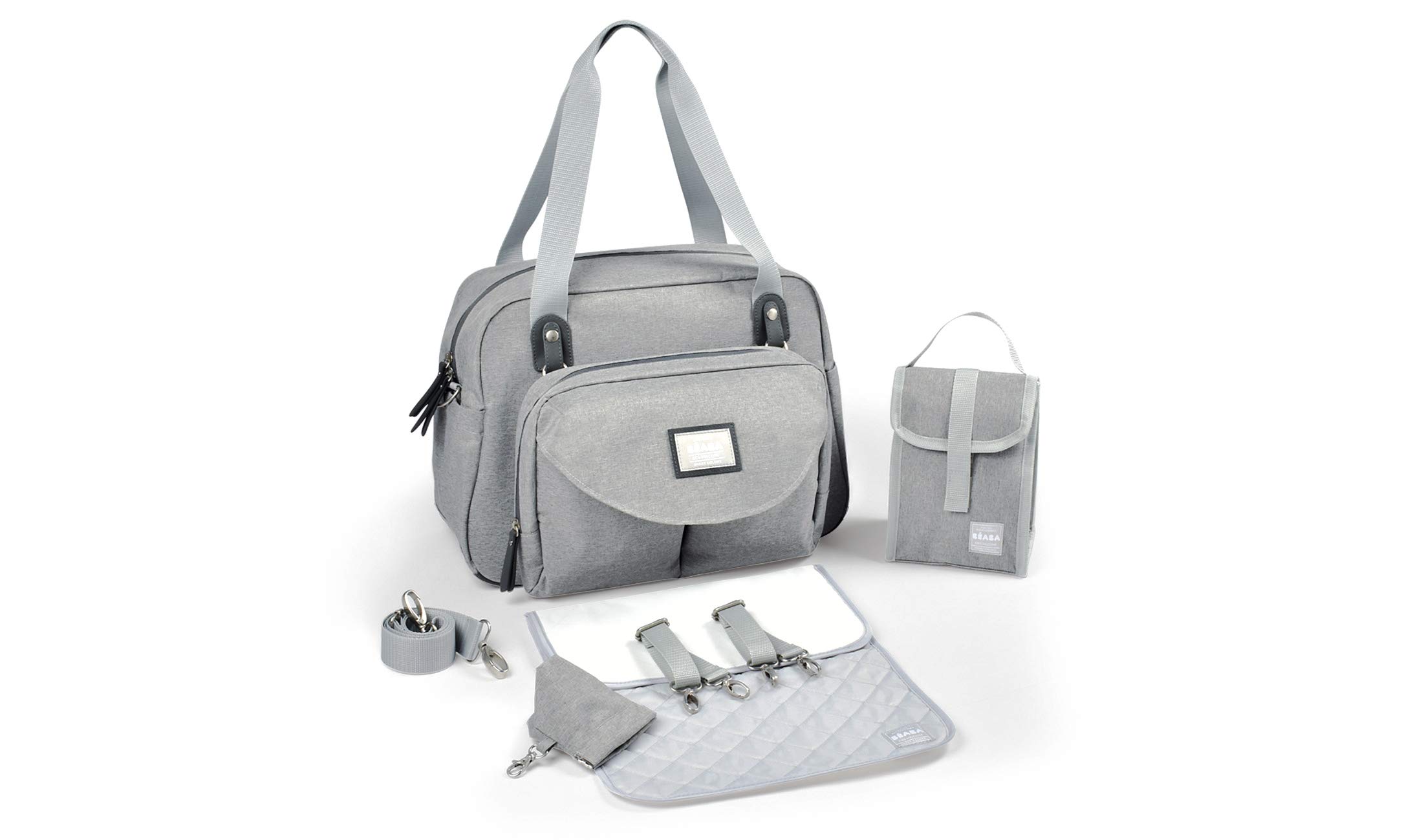 BEABA Geneva Multifunctional Baby Diaper Bag - Waterproof Travel Diaper Backpack with Adjustable Strap for Stroller, Perfect for Newborn Essentials & On-the-Go Parents | Ideal for Daycare, Travel & Shopping Trips