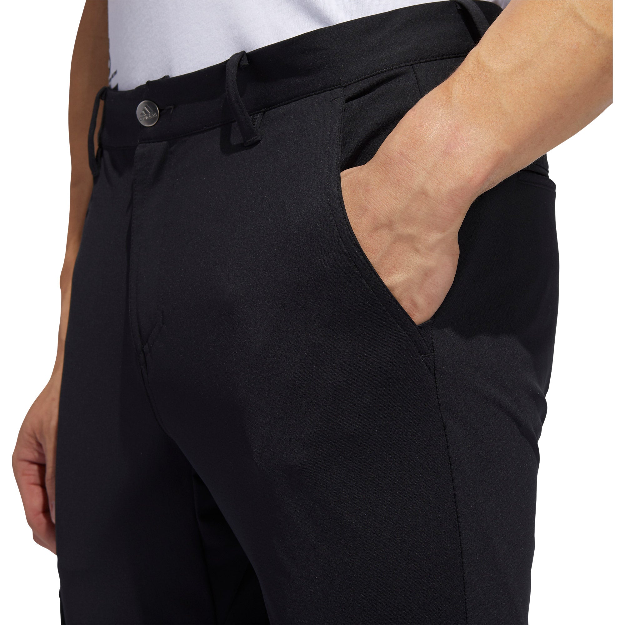 Adidas Adicross Warp Knit Men's Golf Joggers Pants - Black Stretch Comfortable Athletic Trousers for Golfing, Running & Casual Wear