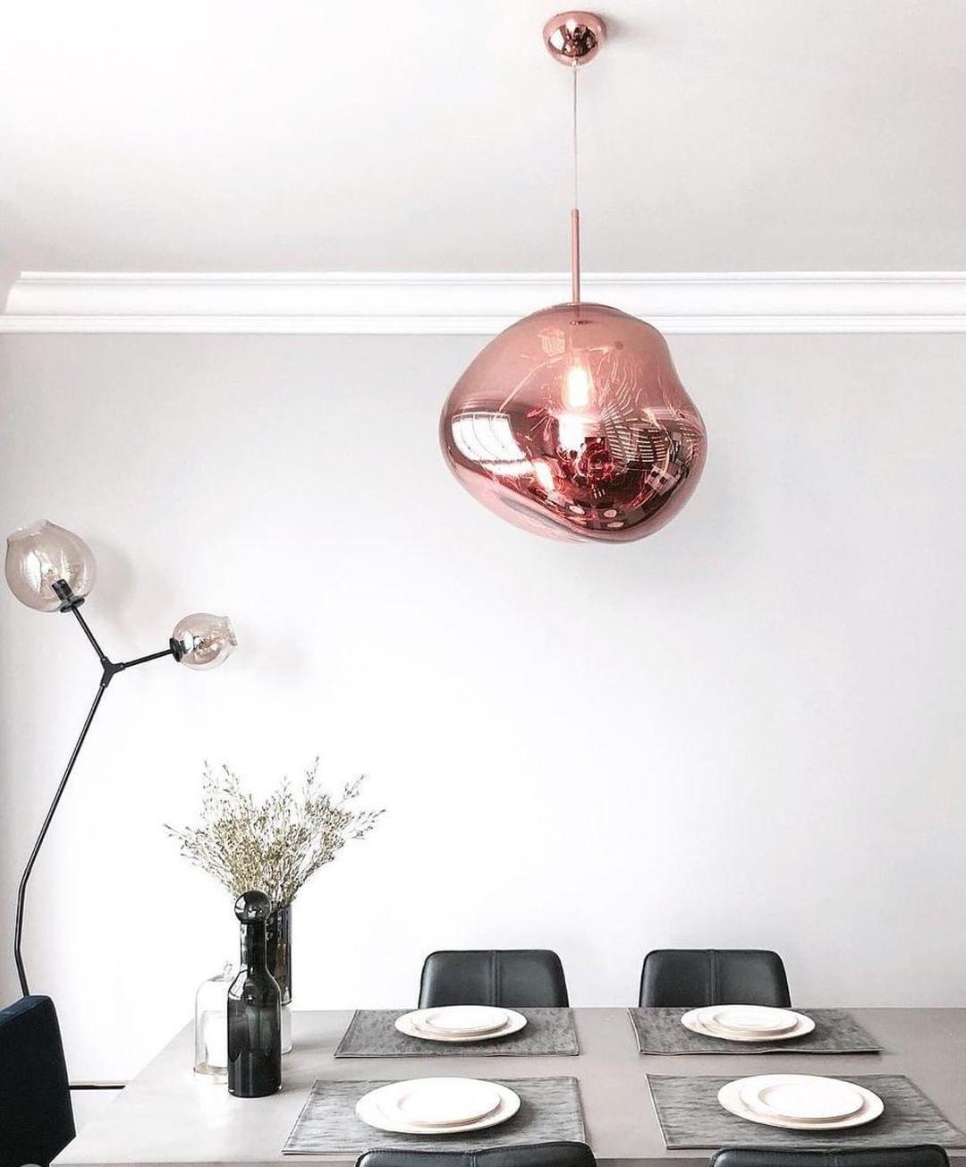 Modern Lava Pendant Lamp - Handcrafted Glass Ceiling Light Fixture for Dining Room, Kitchen Island & Bedroom Decor - Dimmable Hanging Light with Unique Volcanic Texture Design