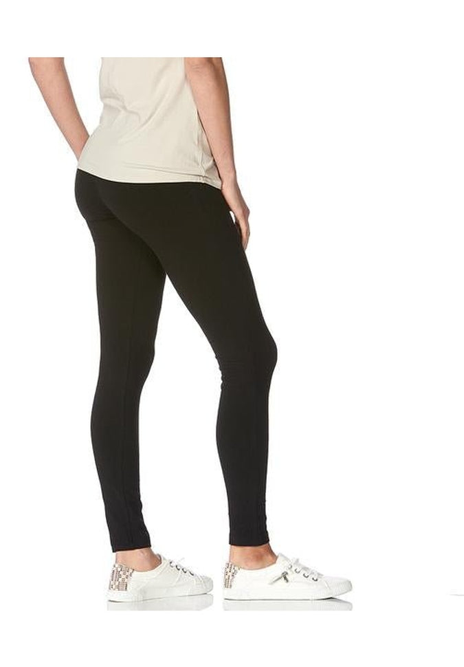HUE Ultra Skimmer Leggings with Wide Waistband - High Waisted Yoga Pants for Women, Tummy Control Workout Leggings - Perfect for Yoga, Running & Gym