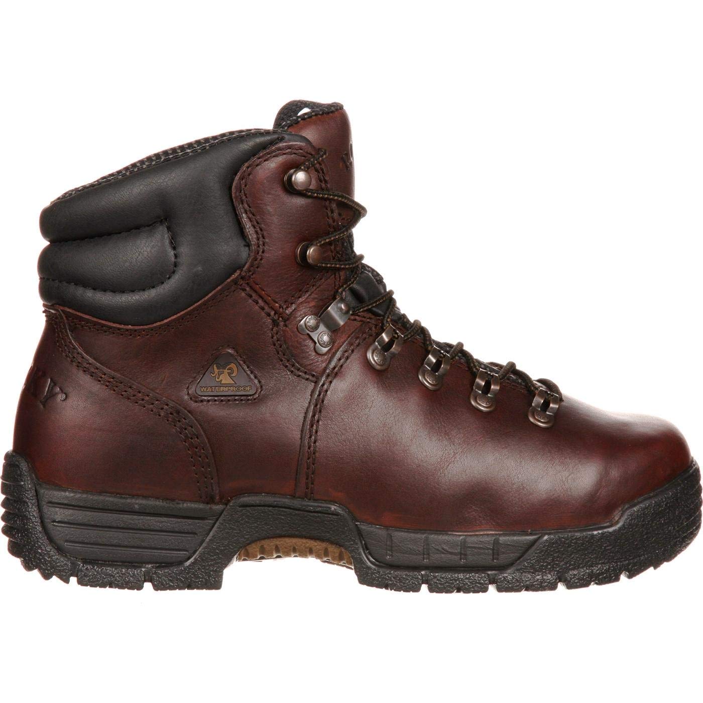 ROCKY MobiLite Steel Toe Waterproof Work Boots for Men - Lightweight Safety Shoes for Construction, Hiking & Outdoor Work - OSHA Compliant