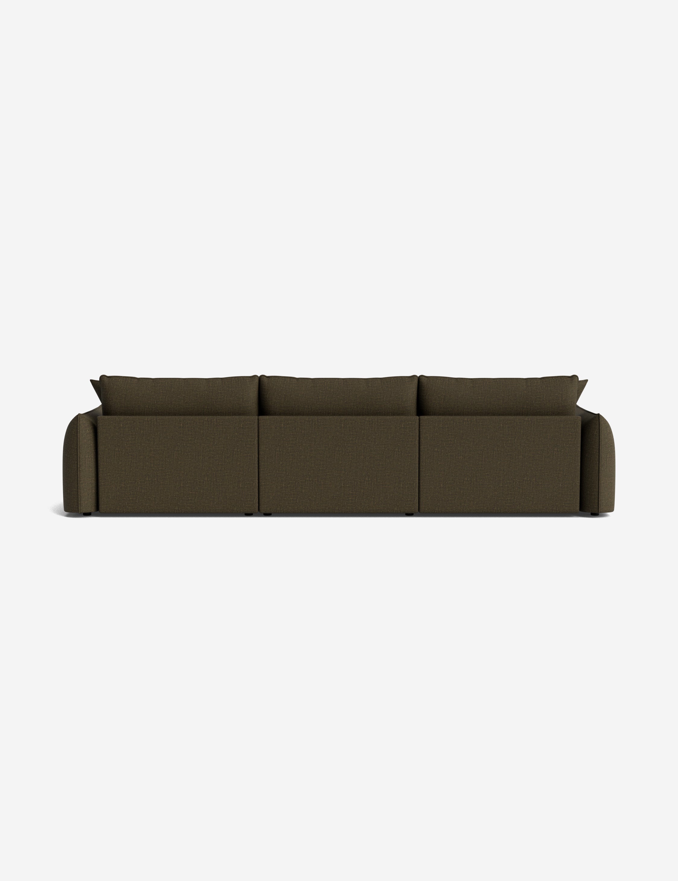 Balmer Sectional Sofa with Ottoman - Modern L-Shaped Couch Set for Living Room, Lounge & Family Room - Comfortable & Stylish Home Furniture