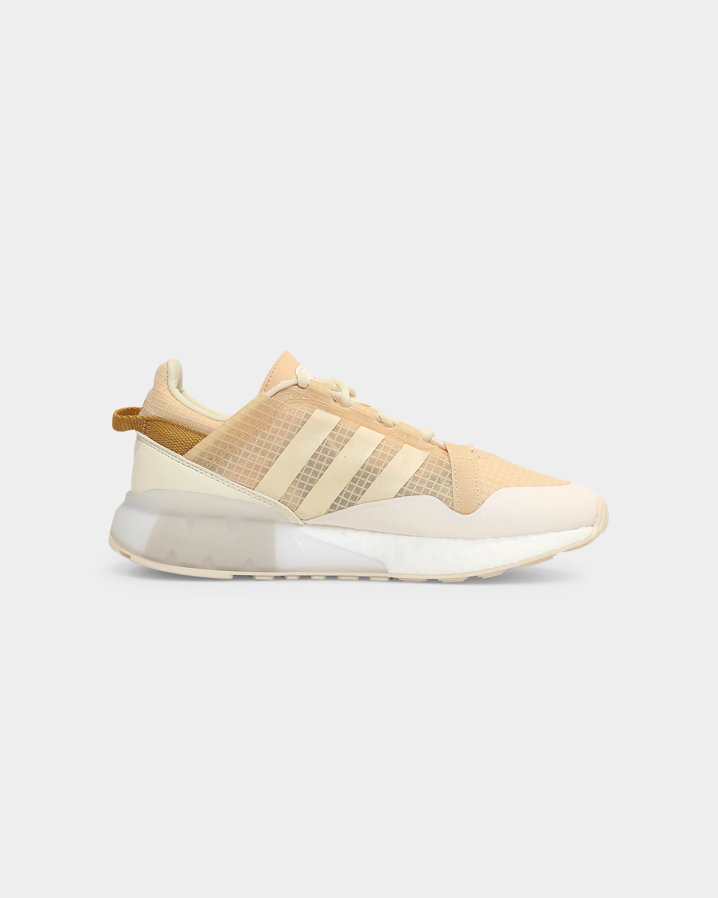 Adidas Women's ZX 2K Boost Running Shoes - Pure Halo Amber/Halo Ivory/Cream White | Lightweight Comfort for Jogging, Gym & Casual Wear