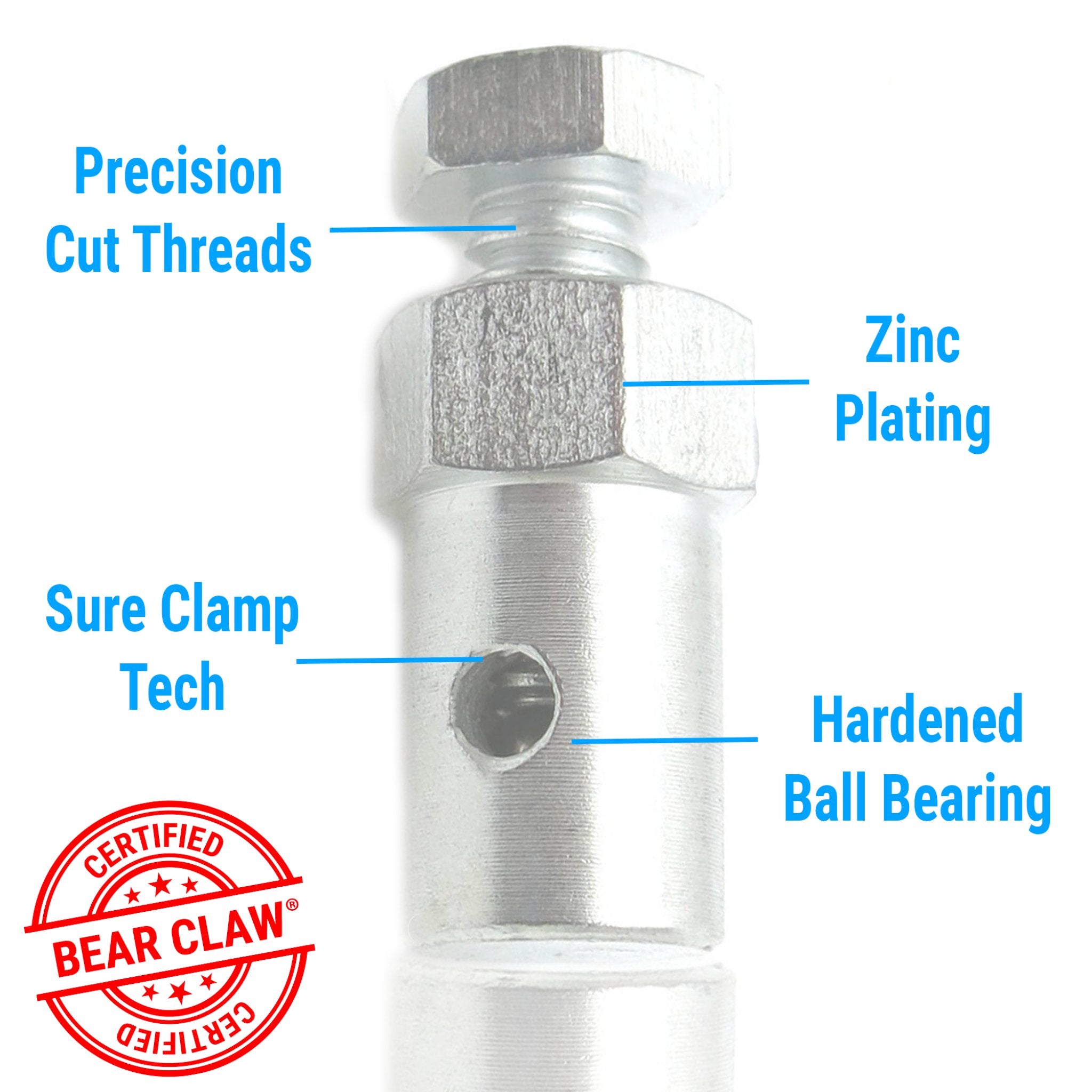 1903 Cadillac Model A Shaved Door Trunk Solenoid Adjustable Cable Clamp with Metal Ball Bearing Screw - Heavy Duty Auto Repair Tool for Classic Car Restoration & Maintenance