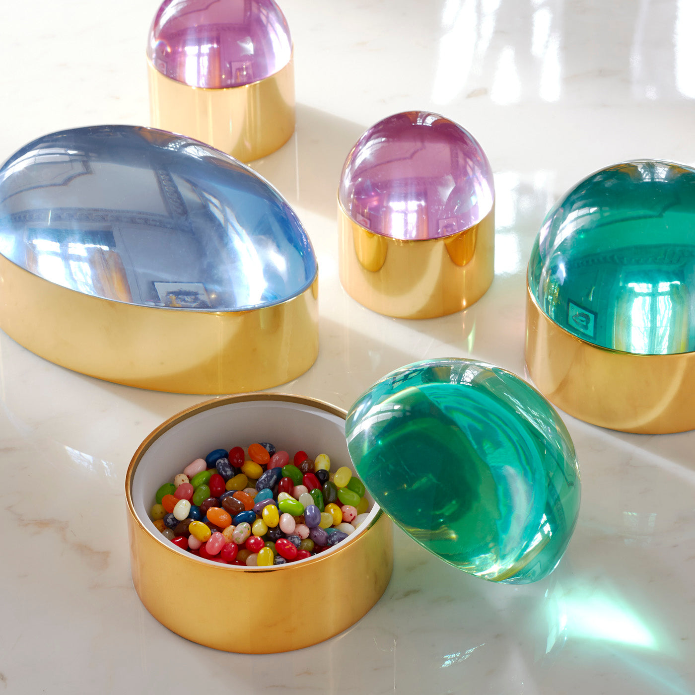 Small Globo Box - Compact Storage Solution for Jewelry, Crafts & Office Supplies | Perfect for Organizing Small Items at Home or Work
