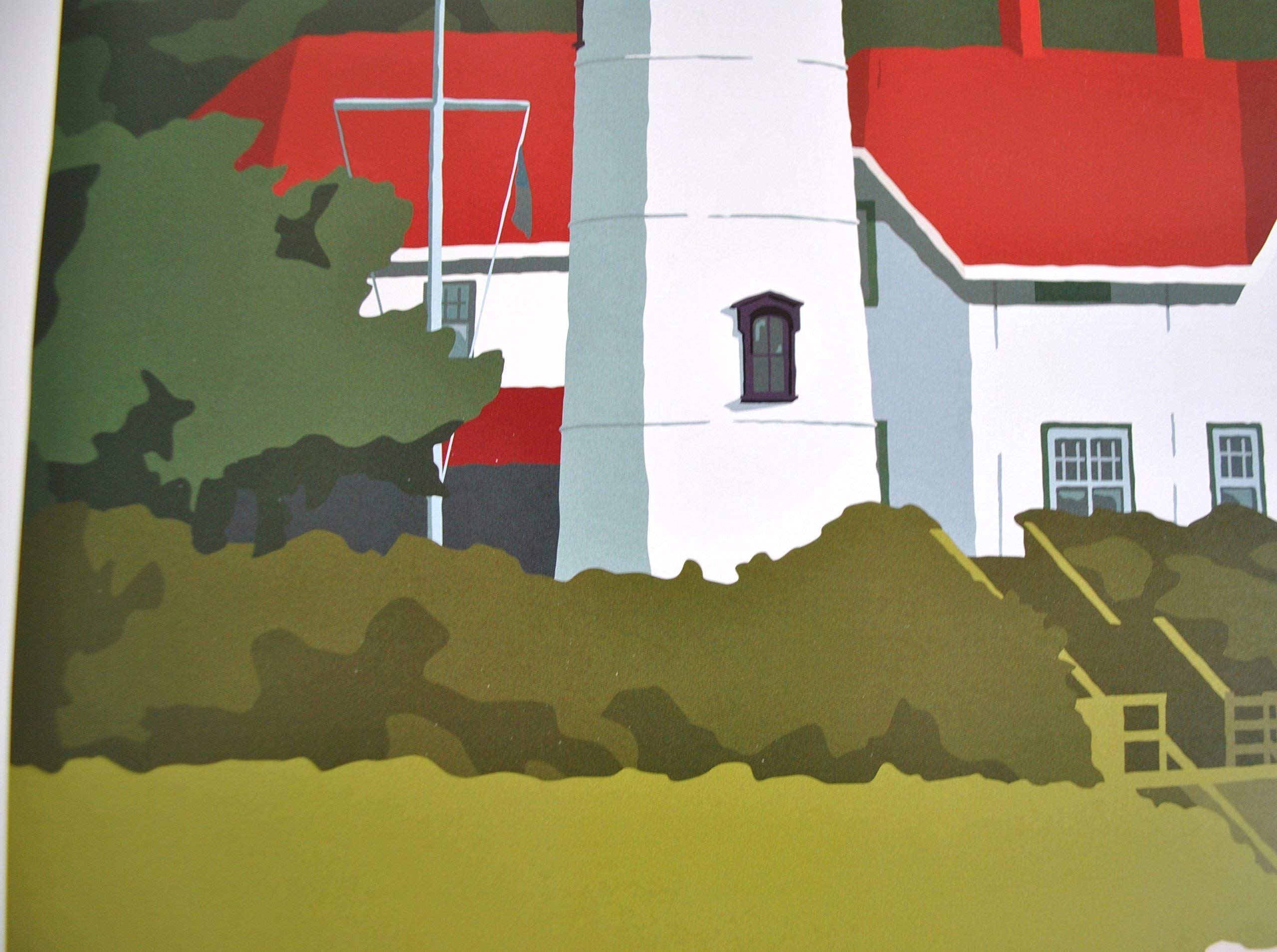 Chatham Light Cape Cod Print - 18x24 Inch Lighthouse Travel Poster Wall Art Decor for Home, Office & Coastal Themed Rooms | Perfect for Beach House, Nautical & Maritime Interior Design