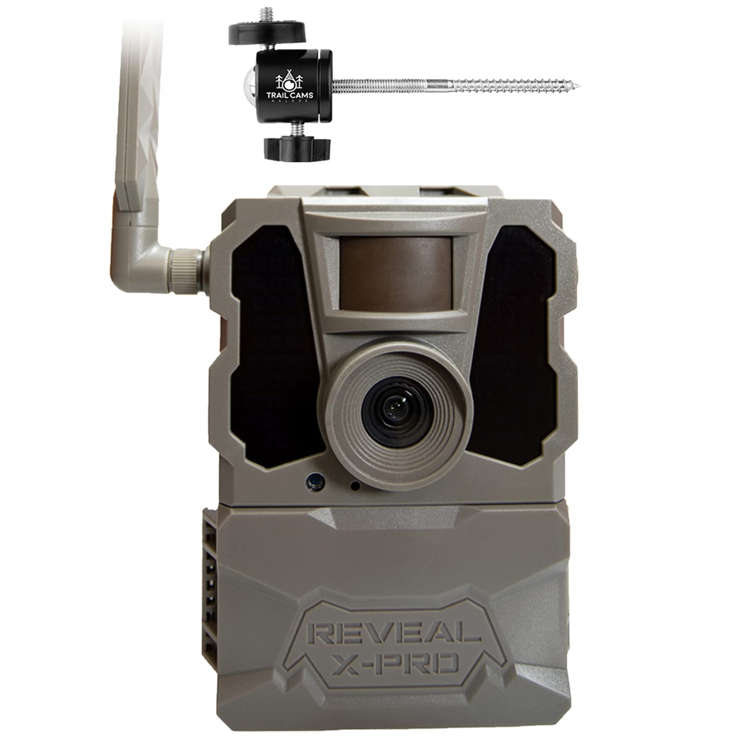 TACTACAM Reveal X PRO Cellular Trail Camera - Verizon & AT&T Compatible, No Glow Night Vision, Built-in GPS Tracking & LCD Screen, HD Photos & Videos (X-PRO) + Tree Mount - Perfect for Wildlife Monitoring, Hunting, and Outdoor Security Surveillance