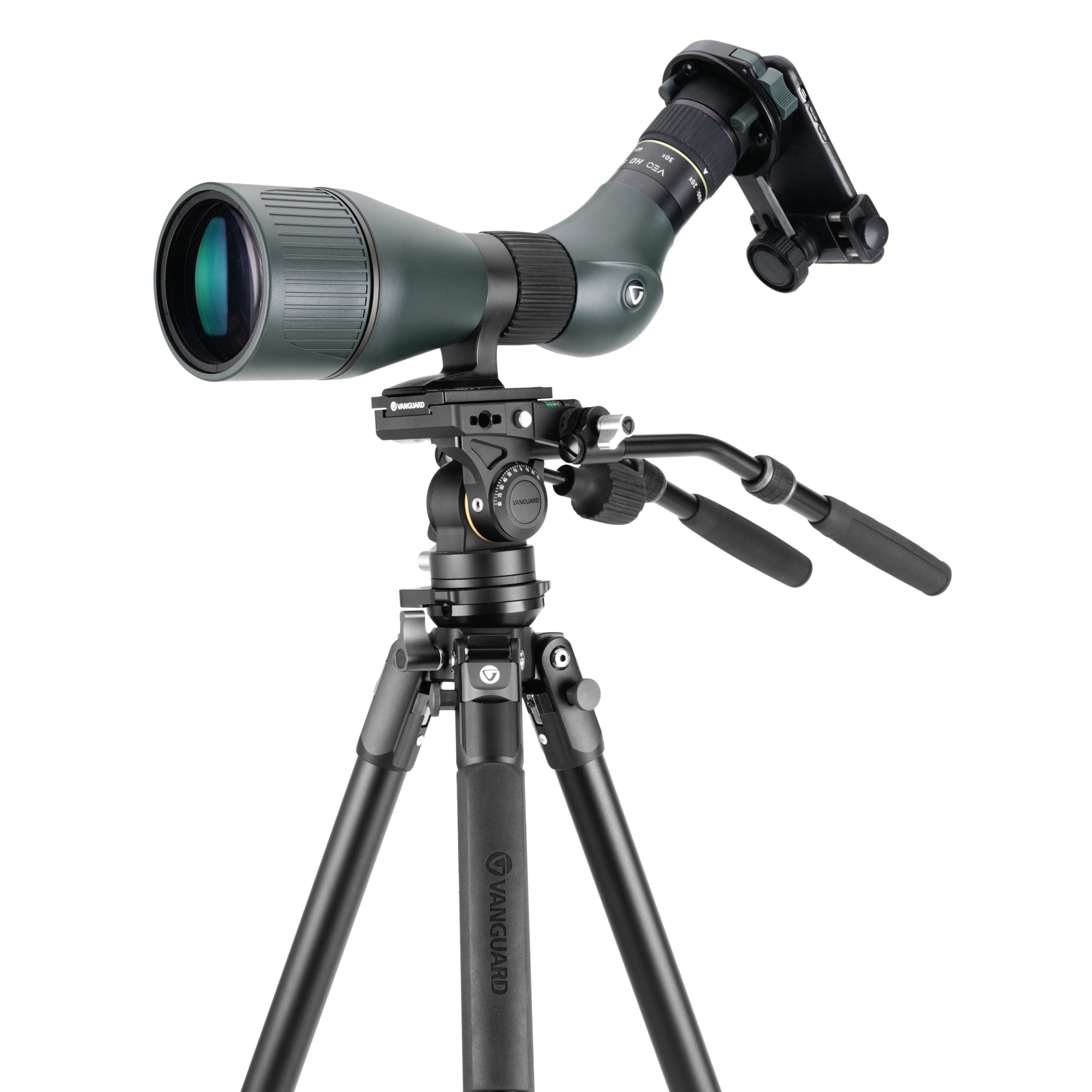 Alta Pro 3VL 303AV18 Professional Aluminum Tripod with Fluid Pan Head for DSLR Cameras - Perfect for Video Shooting, Photography & Live Streaming