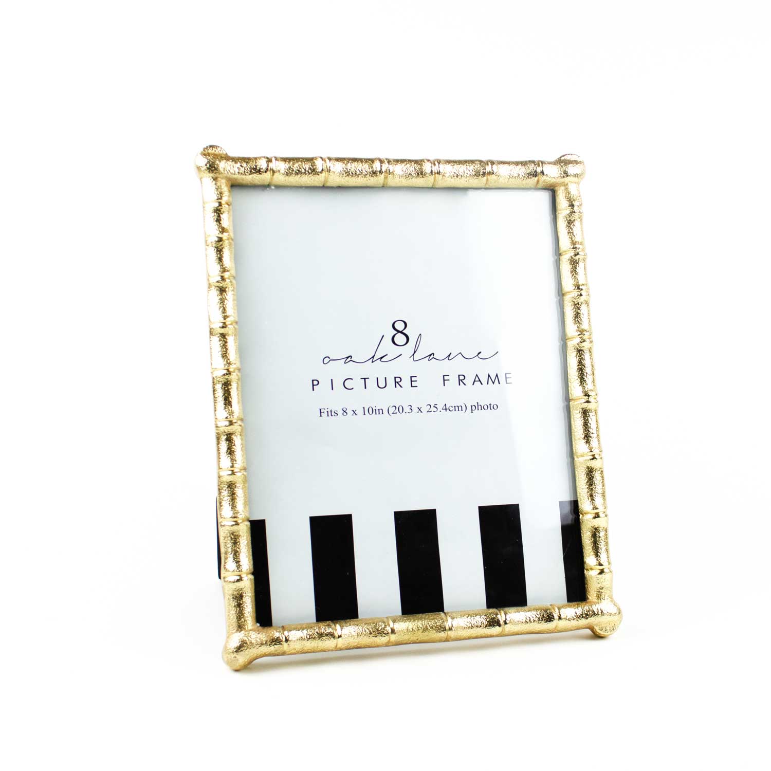 Premium Gold Bamboo 8x10 Picture Frame - Elegant Wall & Tabletop Display for Photos, Artwork, and Certificates - Perfect for Home, Office, and Gift Giving