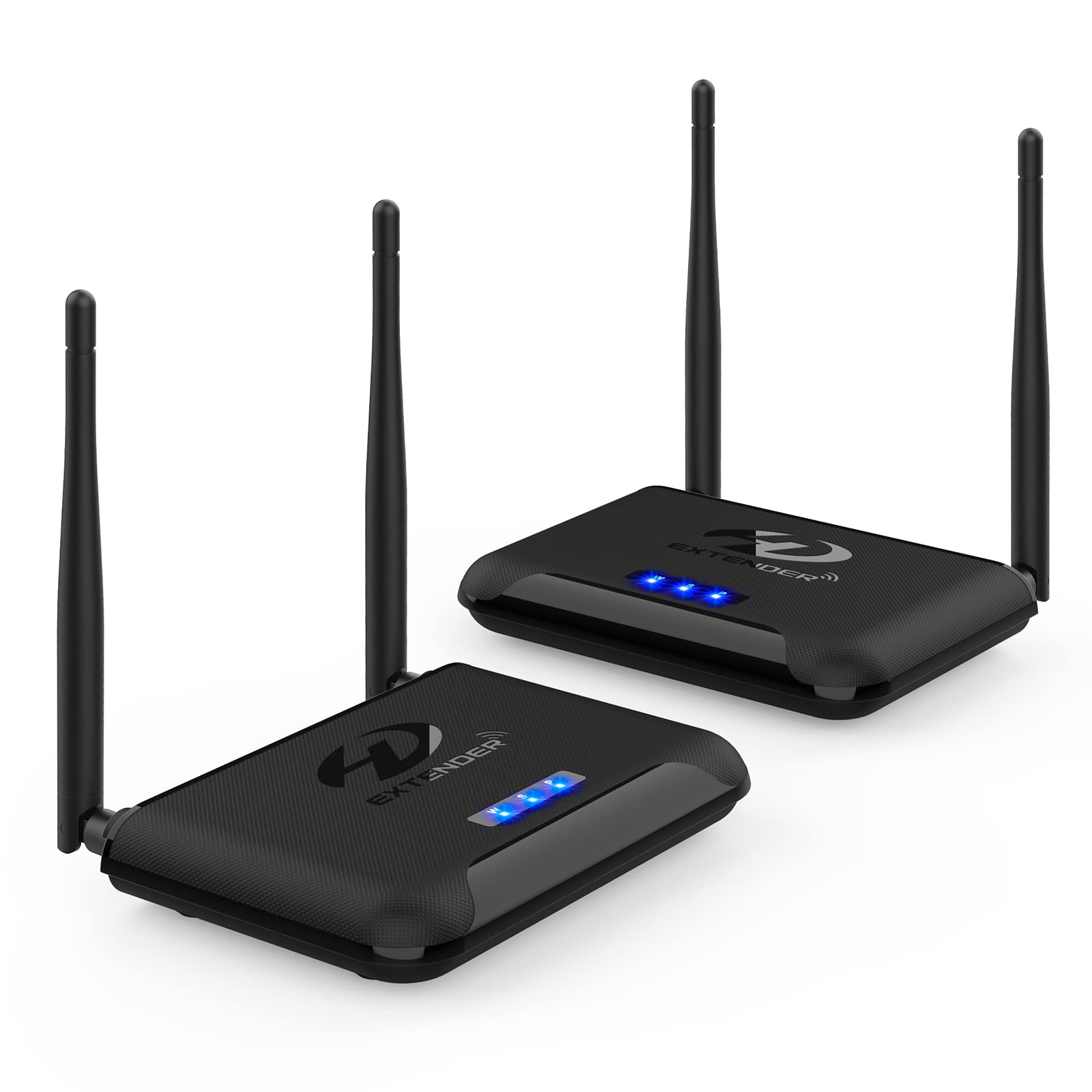 Wireless HDMI Transmitter & Receiver Kit - 1080P HD Wireless HDMI Extender with 2.4/5GHz Dual Band for Smooth Video/Audio Streaming | IR Signal Expansion | Perfect for Home Theater, Gaming, Conference Presentations & PC Laptop Use