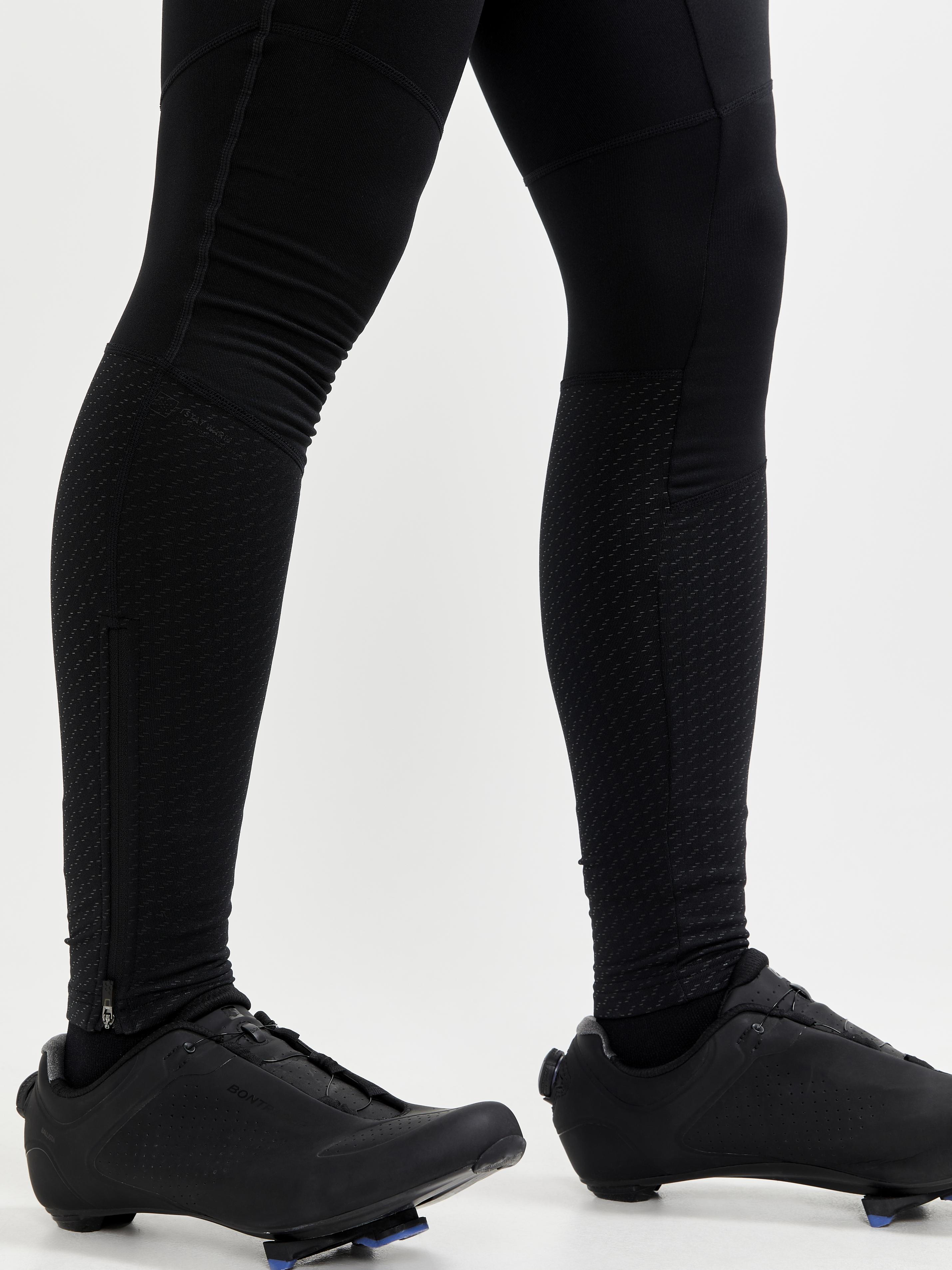 Men's Advanced Subzero Lumen Bib Cycling Tights - Thermal Winter Biking Pants for Cold Weather Training & Outdoor Sports