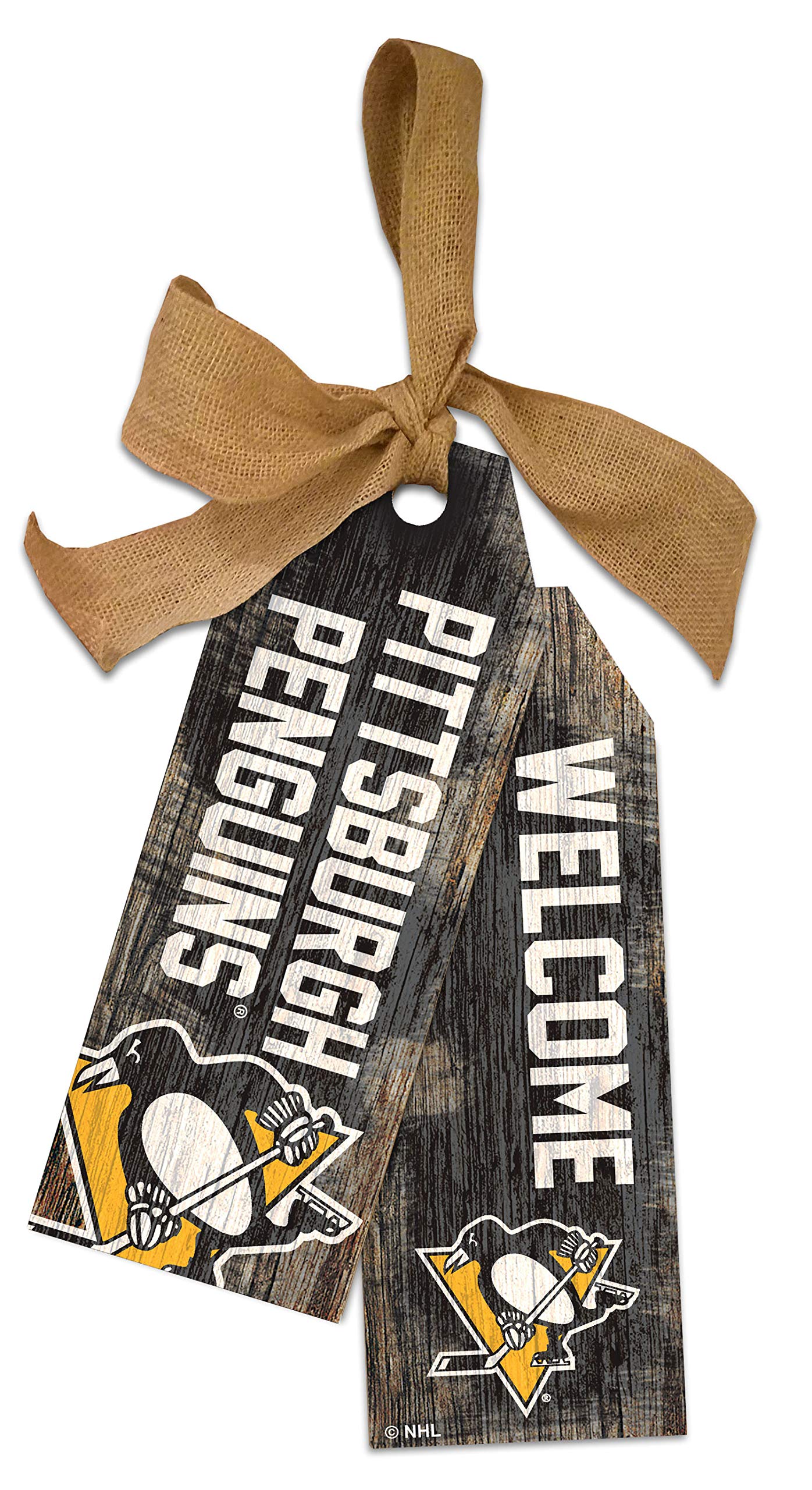 NHL Pittsburgh Penguins Unisex Team Tags - Official Team Colors, 12 Inch - Perfect for Game Day, Fan Gifts & Hockey Memorabilia Collection