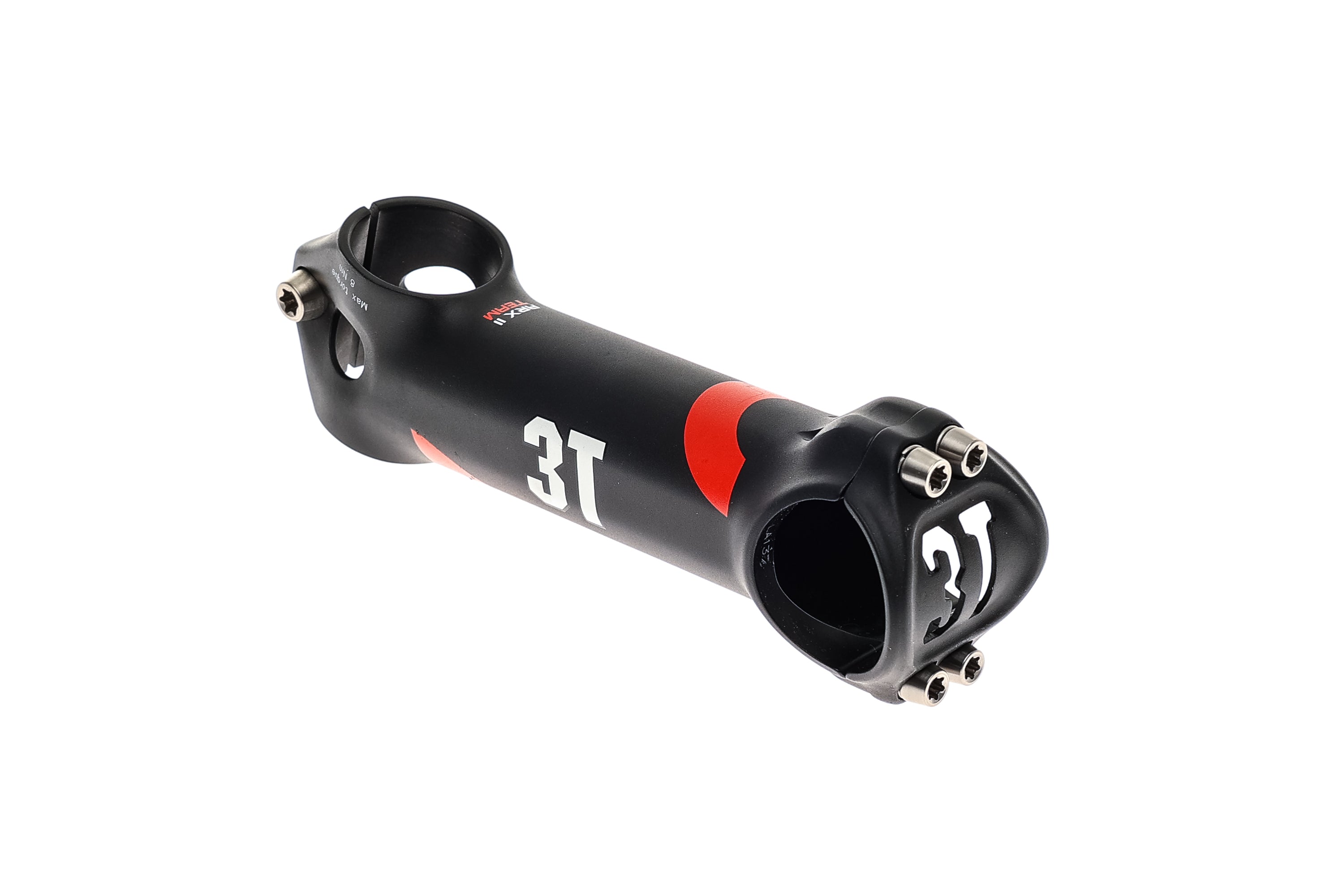 3T ARX 2 Pro Alloy Road Bike Stem - 31.8mm Clamp, 120mm Length, 17 Degree Angle, Black - Perfect for Road Cycling & Performance Biking