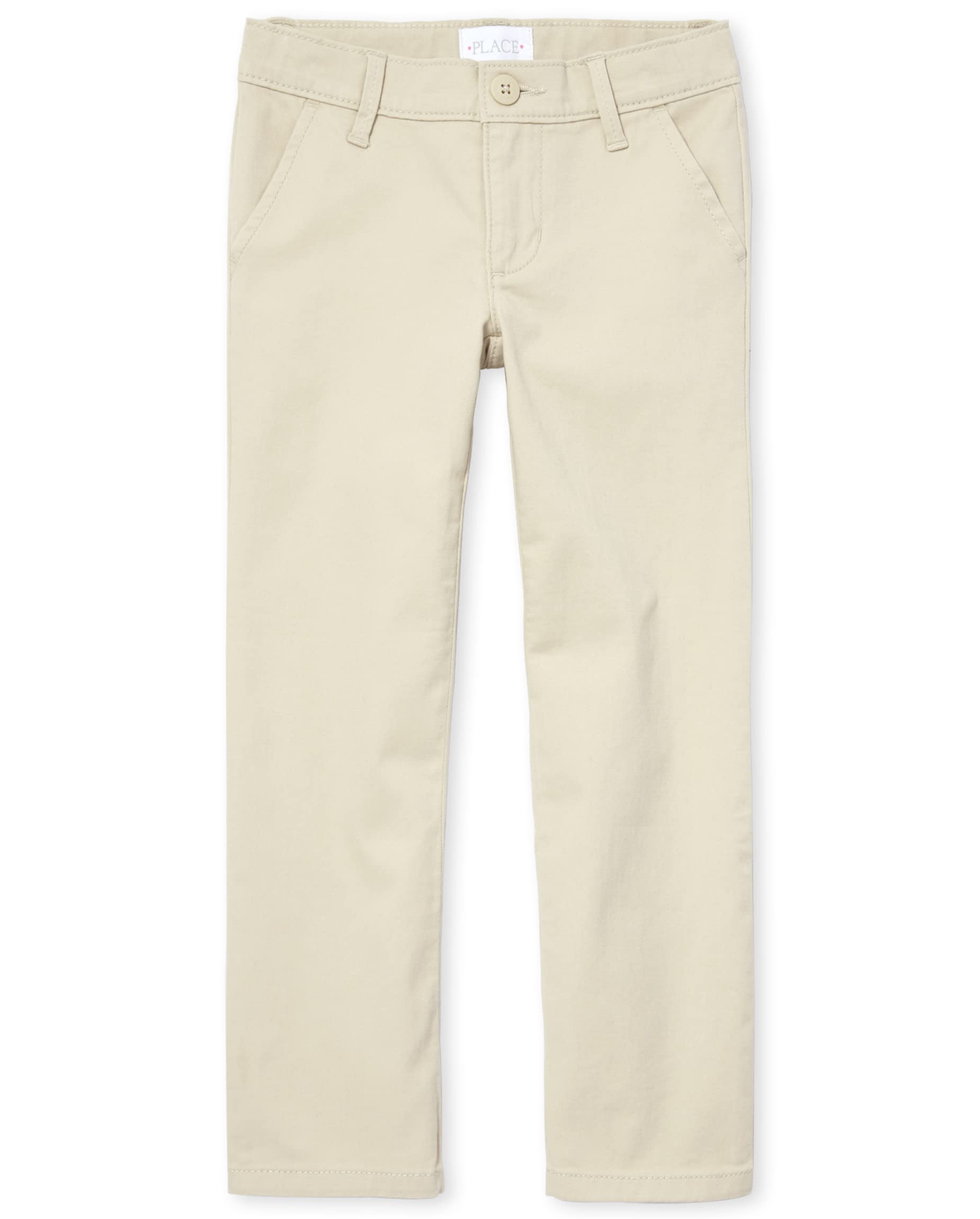The Children's Place Girls' Uniform Bootcut Chino Pants - Comfortable School Uniform Pants for Girls, Perfect for Classrooms & Daily Wear