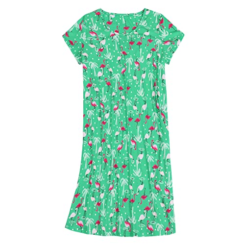 Green Flamingos