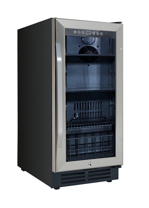 Avanti BCA3115S3S 15 Inch Built-In Deluxe Beverage Center with Adjustable Shelves - Perfect for Home Bar, Kitchen, or Office Refreshment Station