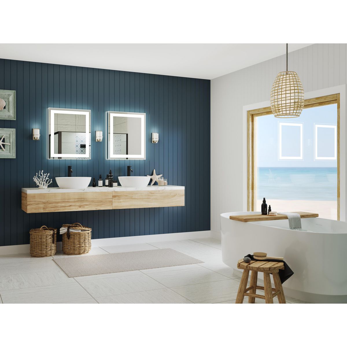 Reiss Collection One Light Vanity Light - Modern Bathroom Vanity Lighting for Makeup & Grooming - Perfect for Bedroom, Dressing Room & Spa Decor