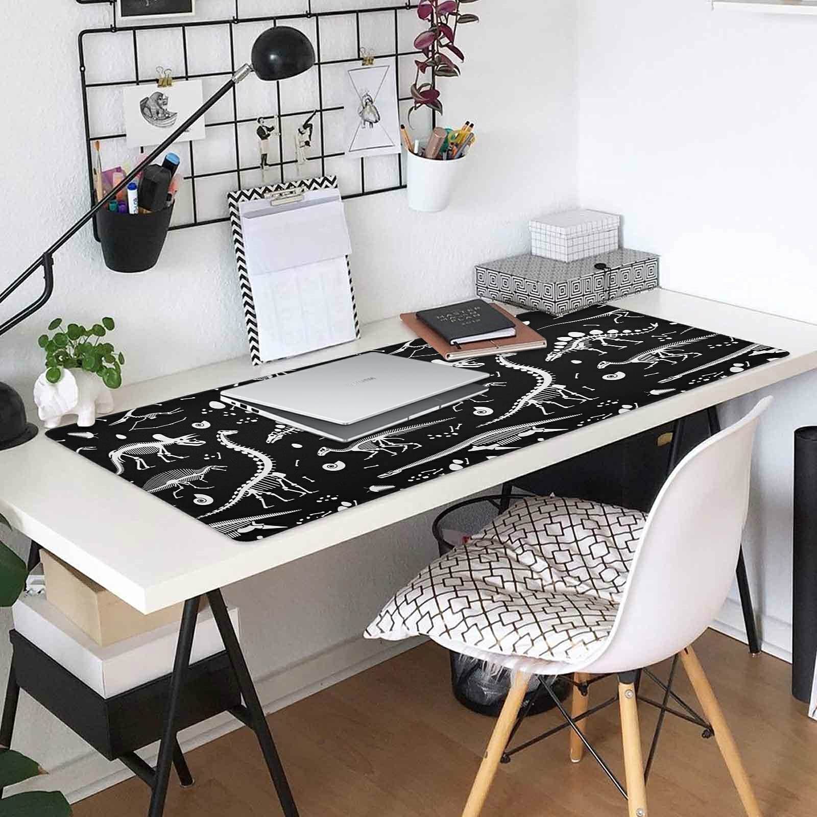 Dinosaurs Large Gaming Mouse Pad - Non-Slip Desk Mat for Computers & Laptops (31.5x15.7 inches) - Perfect for Gaming, Office Work & Home Use
