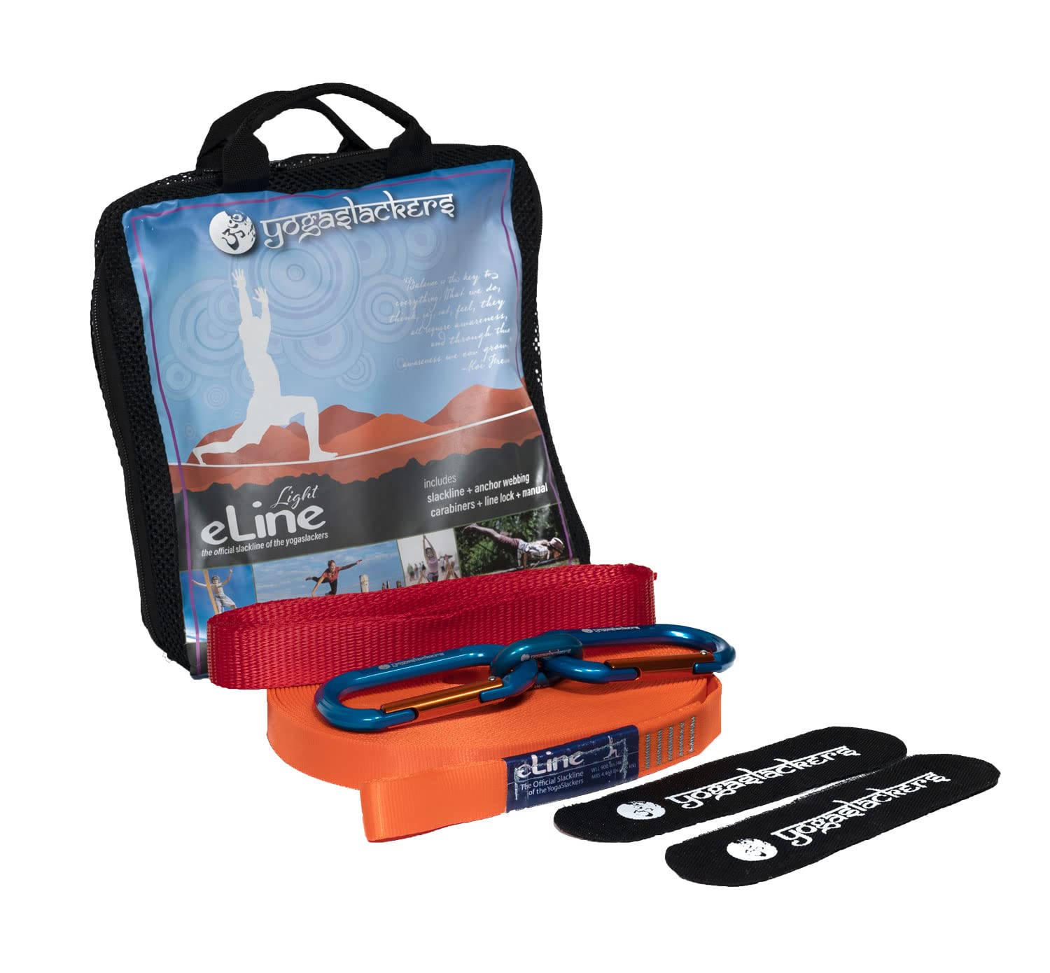 50ft Slackline Kit for Yoga & Balance Training - Includes Anchor Straps - Perfect for Backyard, Park & Outdoor Fitness Activities