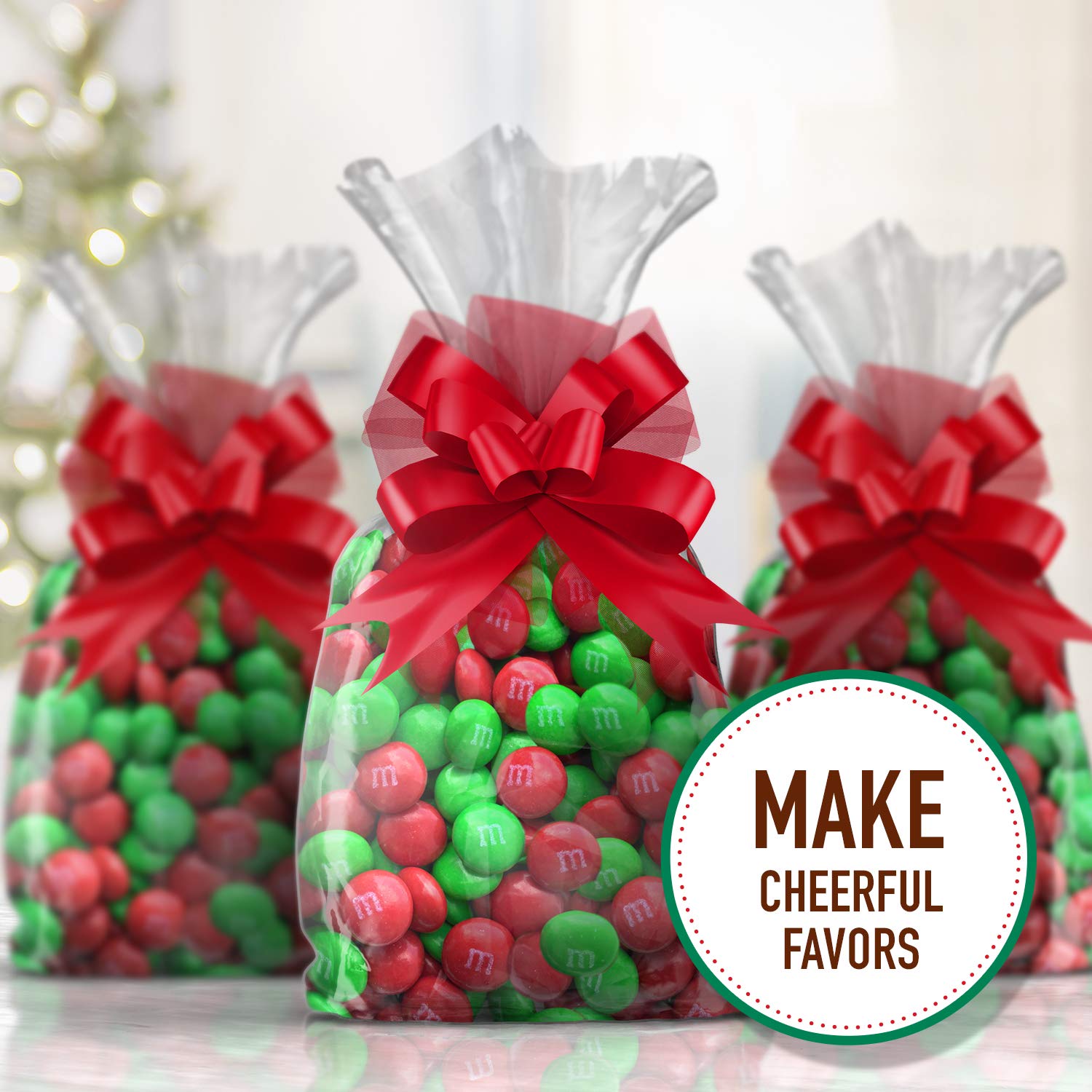 M&M'S Holiday Milk Chocolate Christmas Candy - 10 oz Bag - Festive Treats for Stocking Stuffers, Party Favors & Holiday Gifts